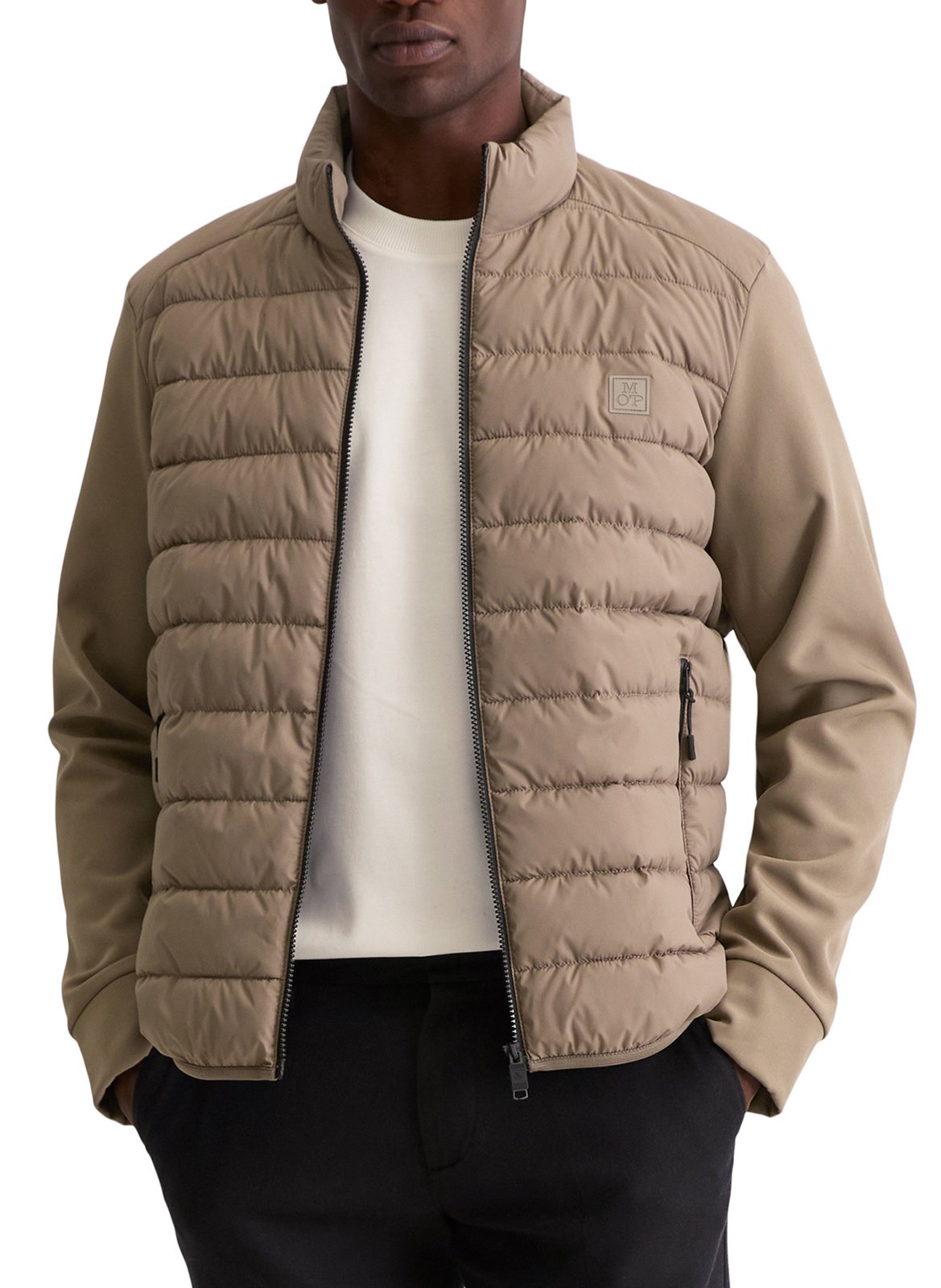 Doudoune droite col montant matelassée MARC O'POLO Marron