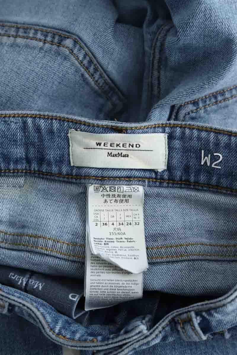 - Straight-leg jeans
- 5 pockets
- Straight cut
- Faded effect MAX MARA - Seconde Main Blue