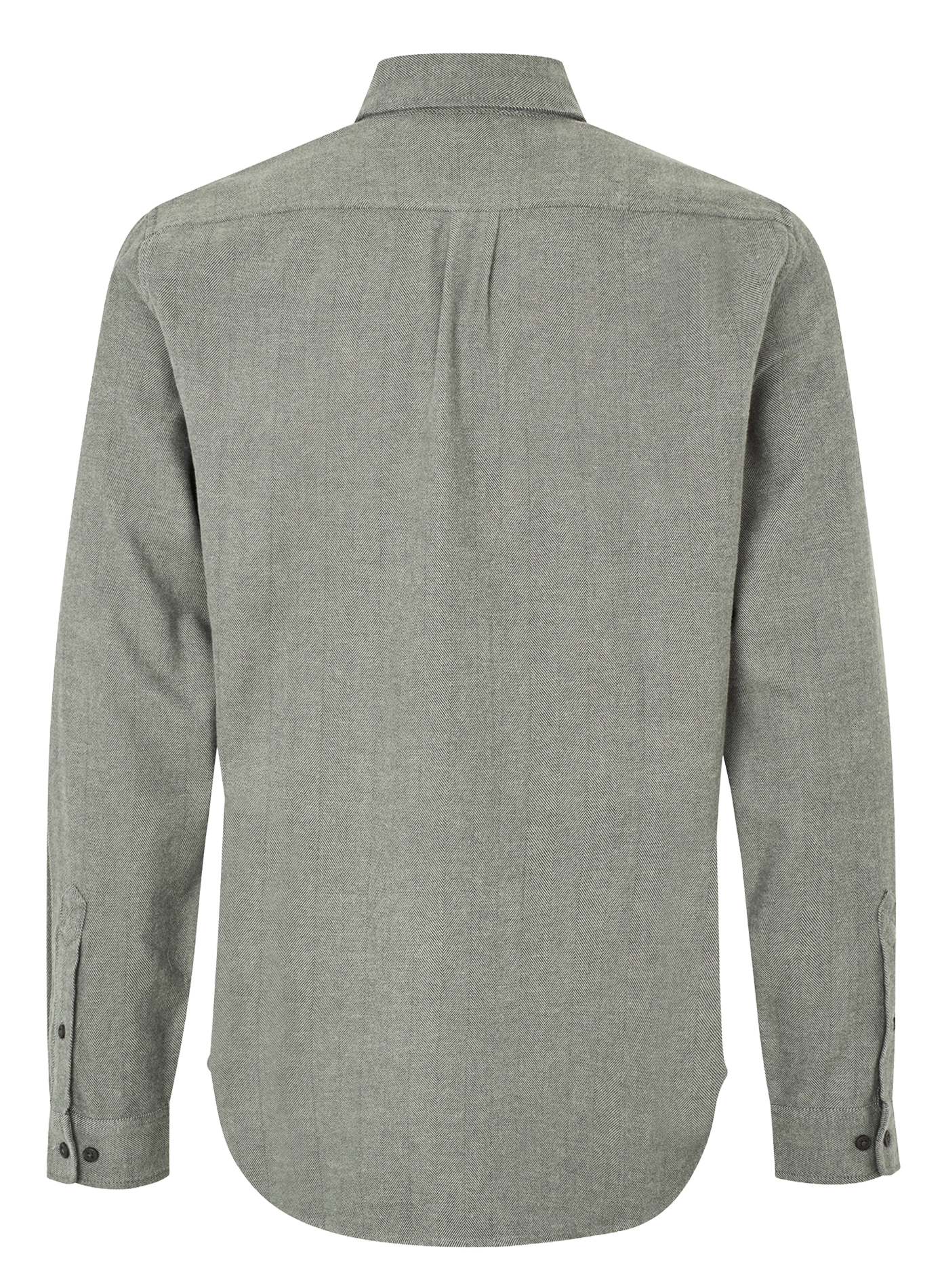 Organic cotton shirt with classic collar SAMSOE SAMSOE Grey
