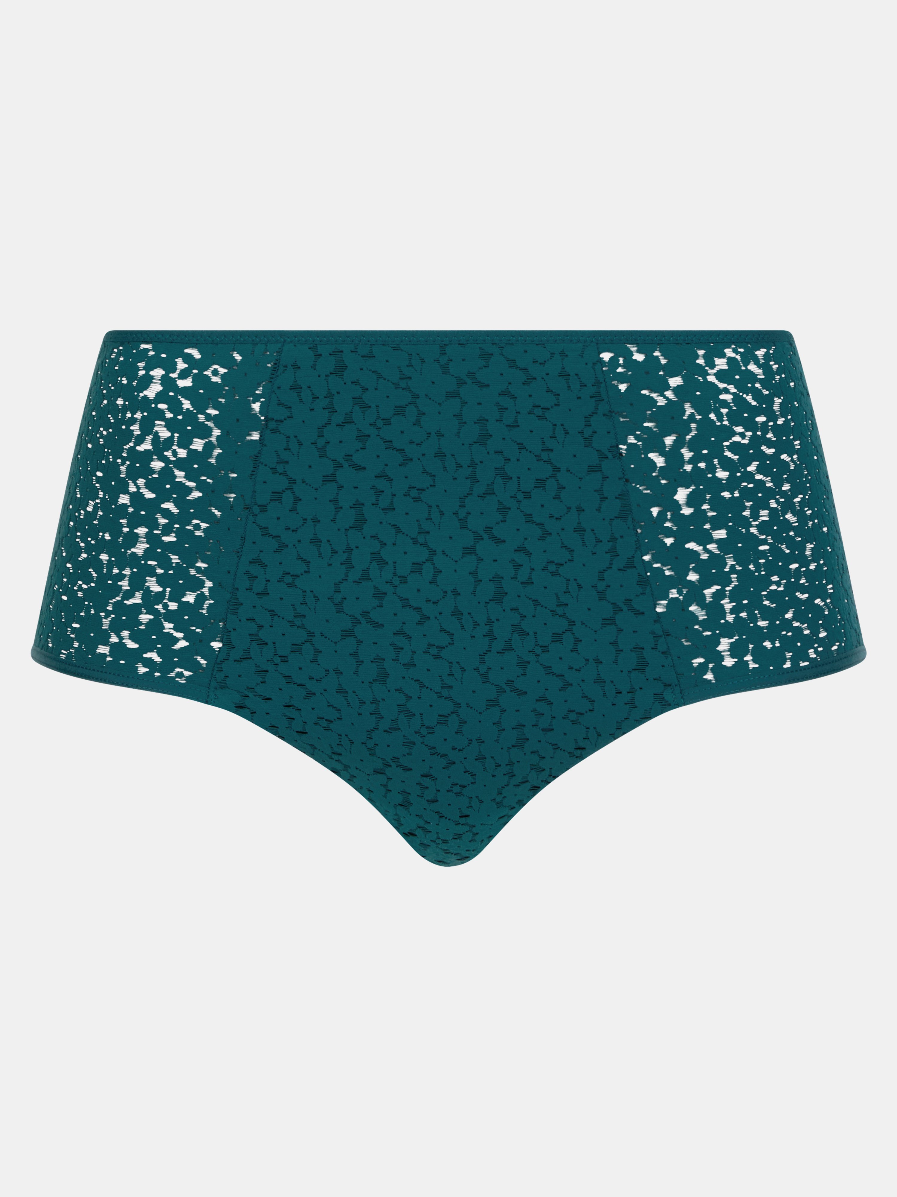 High-waisted lace panties CHANTELLE Green