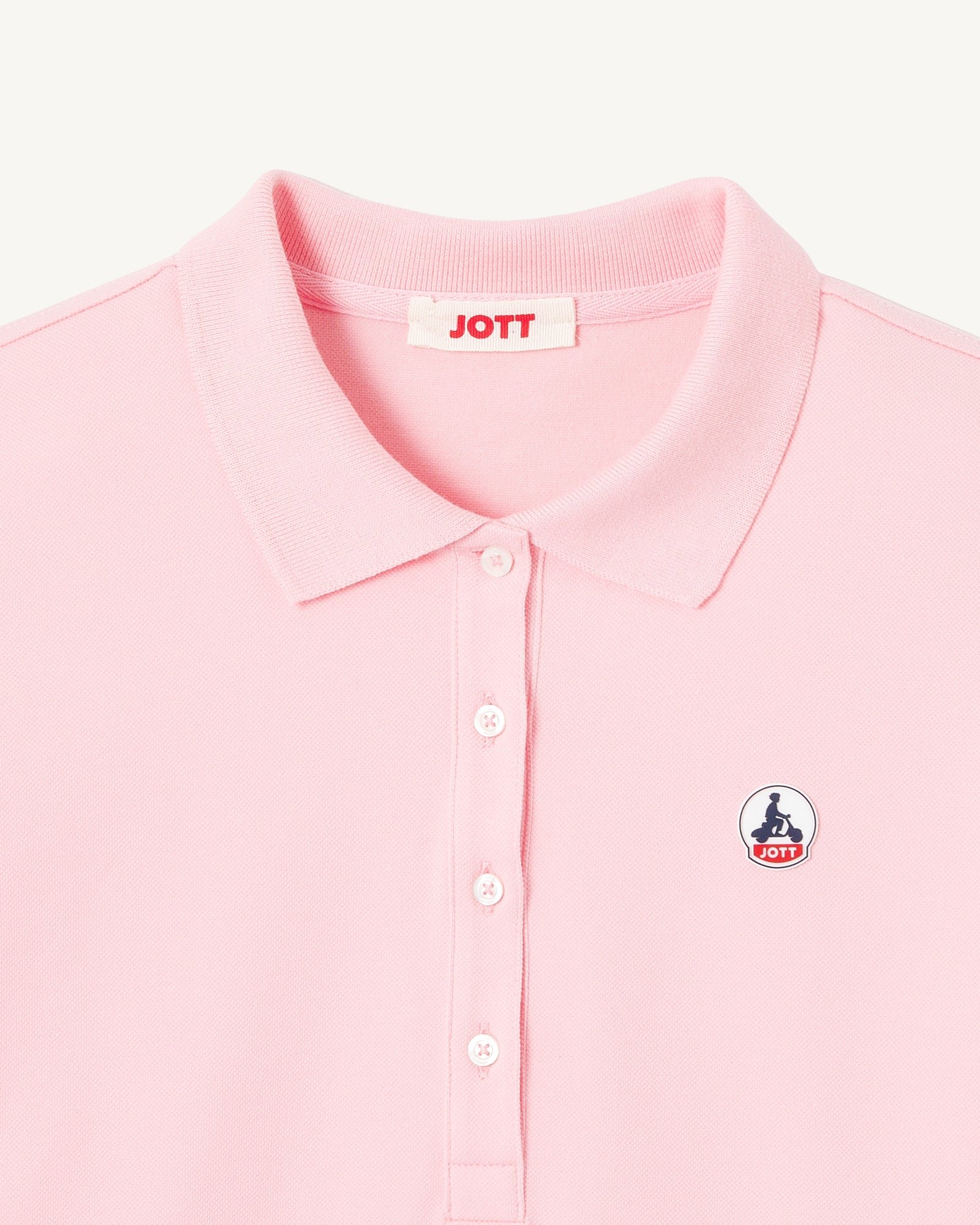 Organic cotton polo JOTT Pink