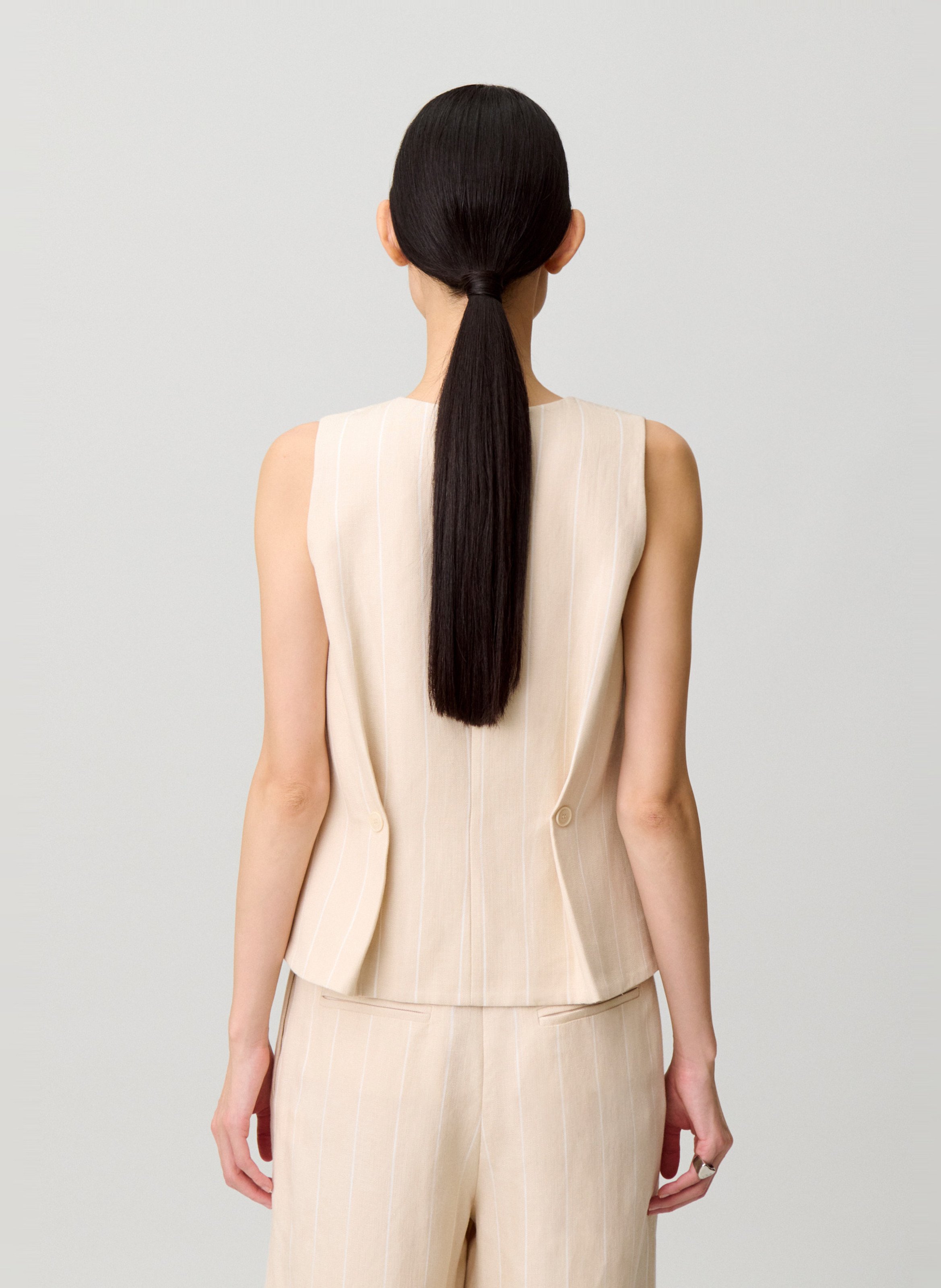 Veste col V  CLAUDIE PIERLOT Beige