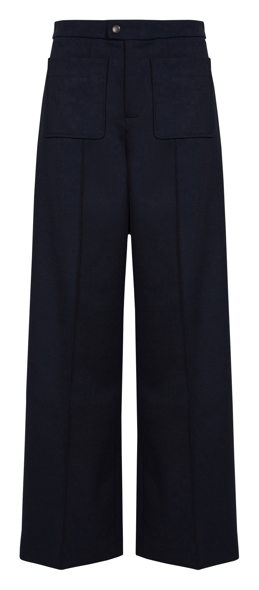 Straight tailored trousers with pleats SOEUR Blue