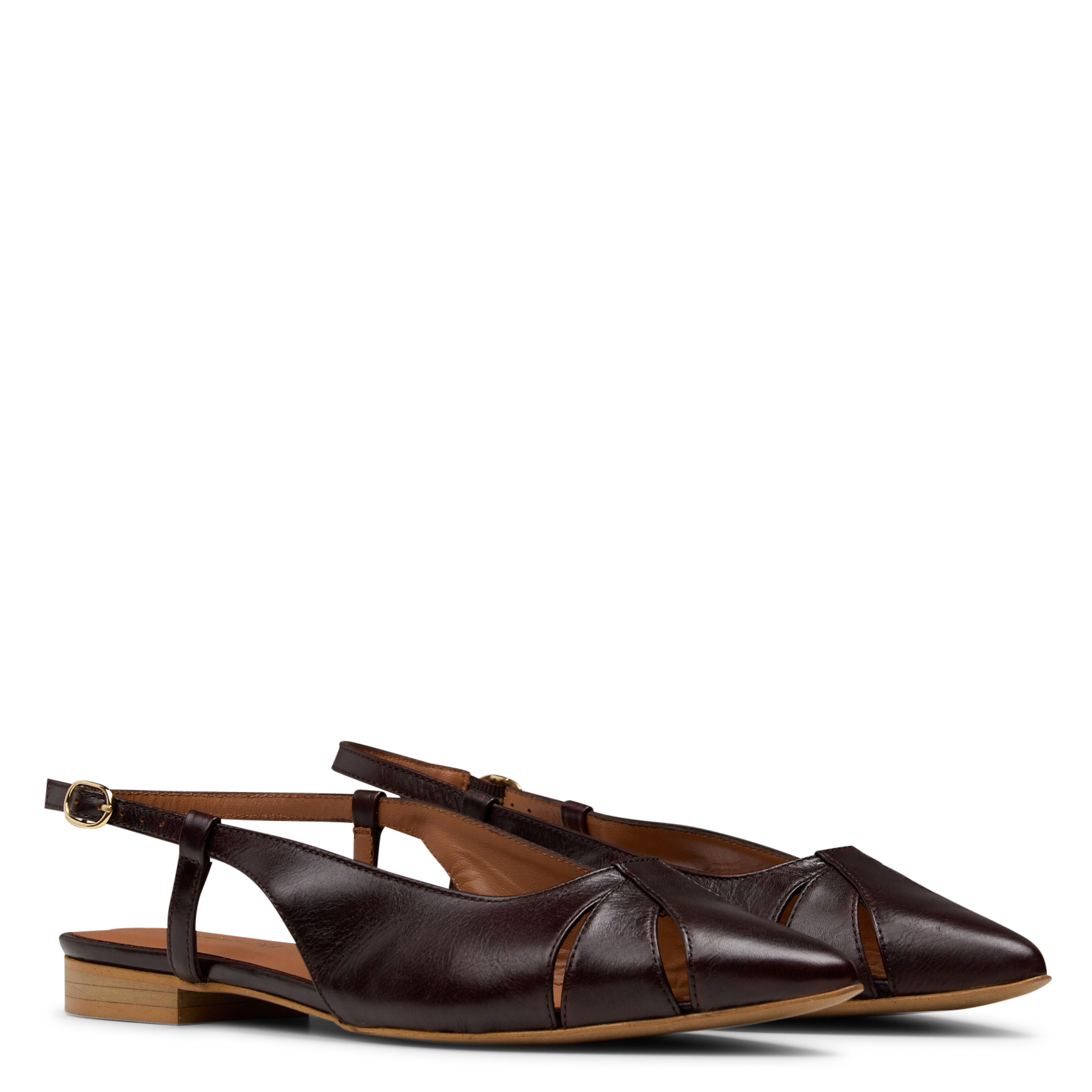 Leren sandalen MAISON 123 Bruin