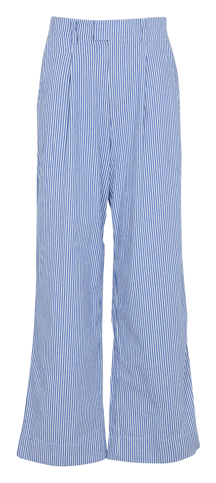 Gerade geschnittene Baumwollhose LEON & HARPER Blau