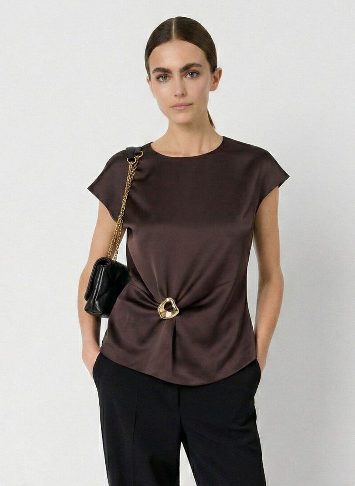 Top col rond GERARD DAREL Brown