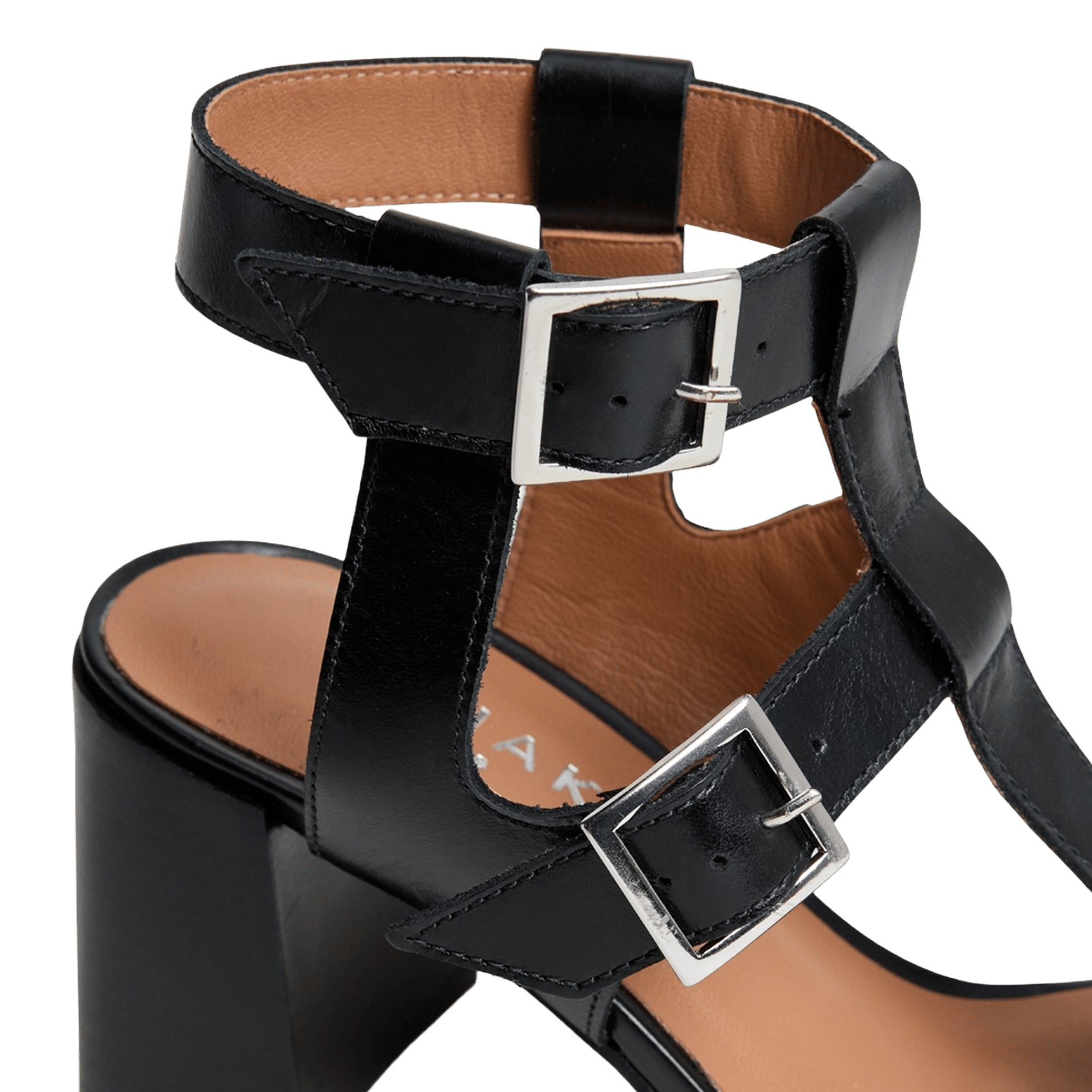 Alice - Ledersandalen mit Absatz JONAK Schwarz