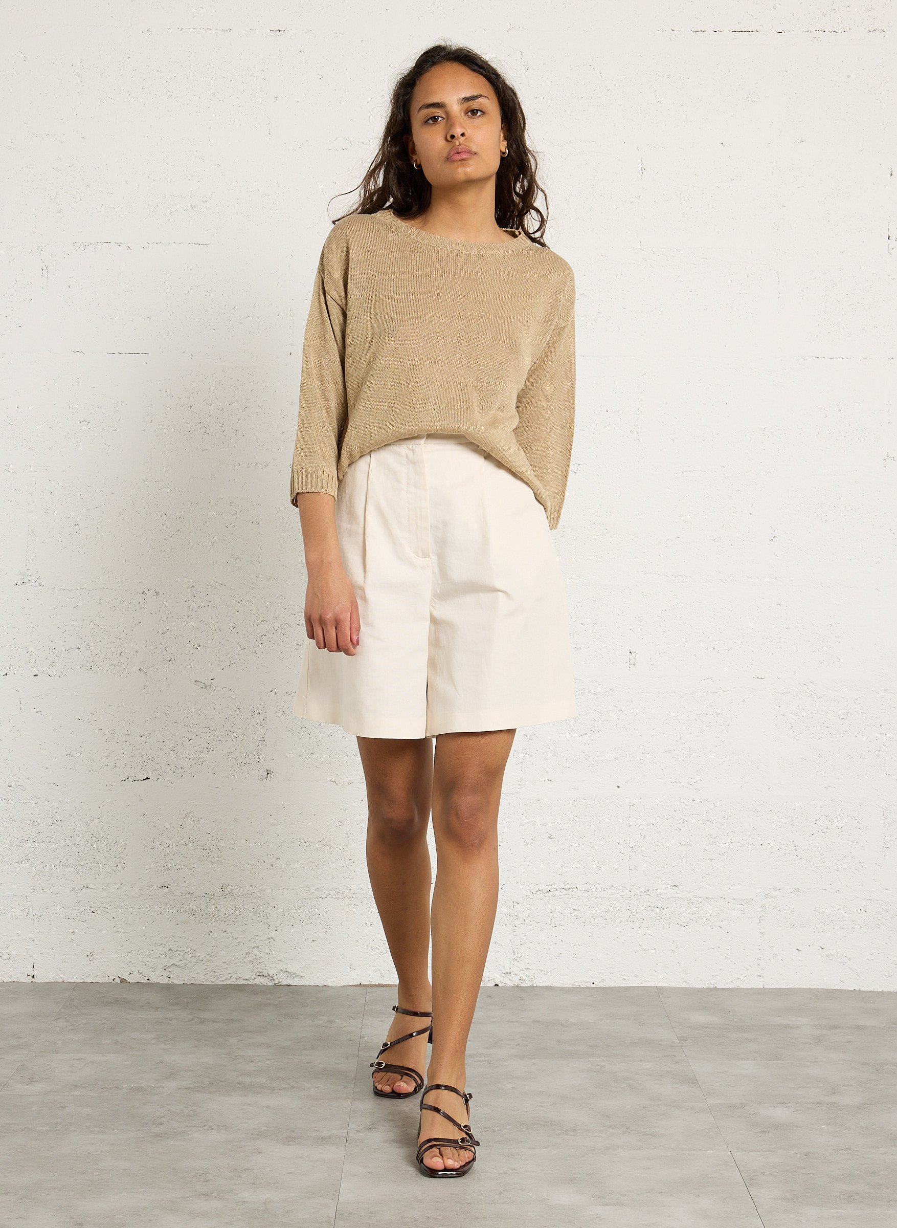 Sandales à talons en cuir BOCAGE Bleu