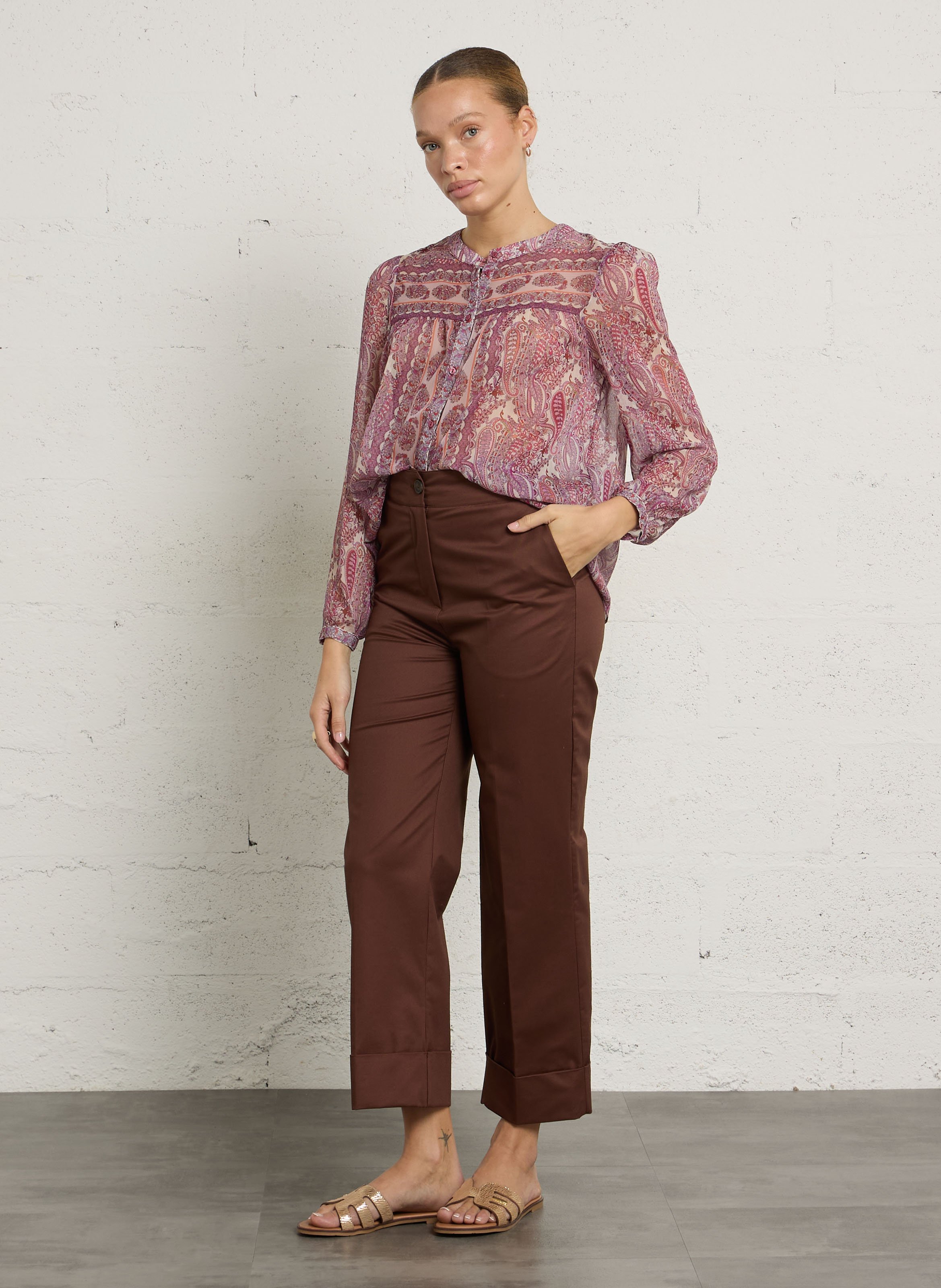 Platte, suède sandalen LES TROPEZIENNES PAR M.BELARBI Beige