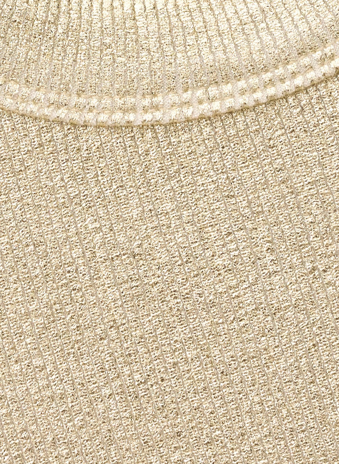 Mouwloze ronde hals glanzende top BA&SH Goudkleurig