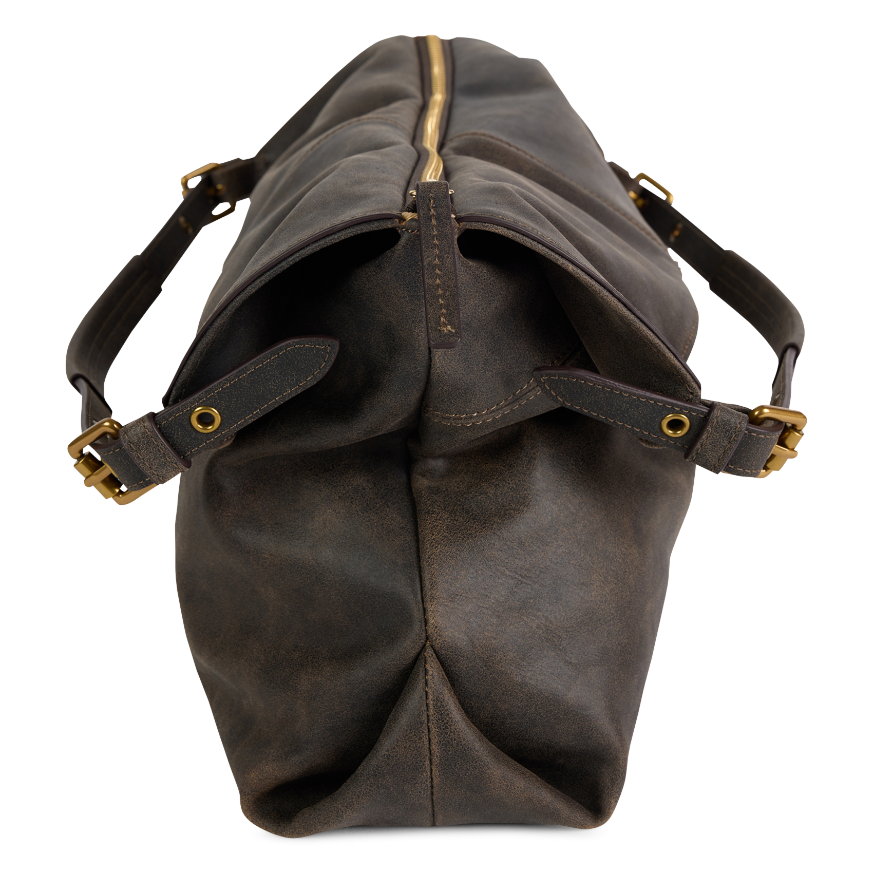 Schultertasche aus Leder NAT & NIN Braun