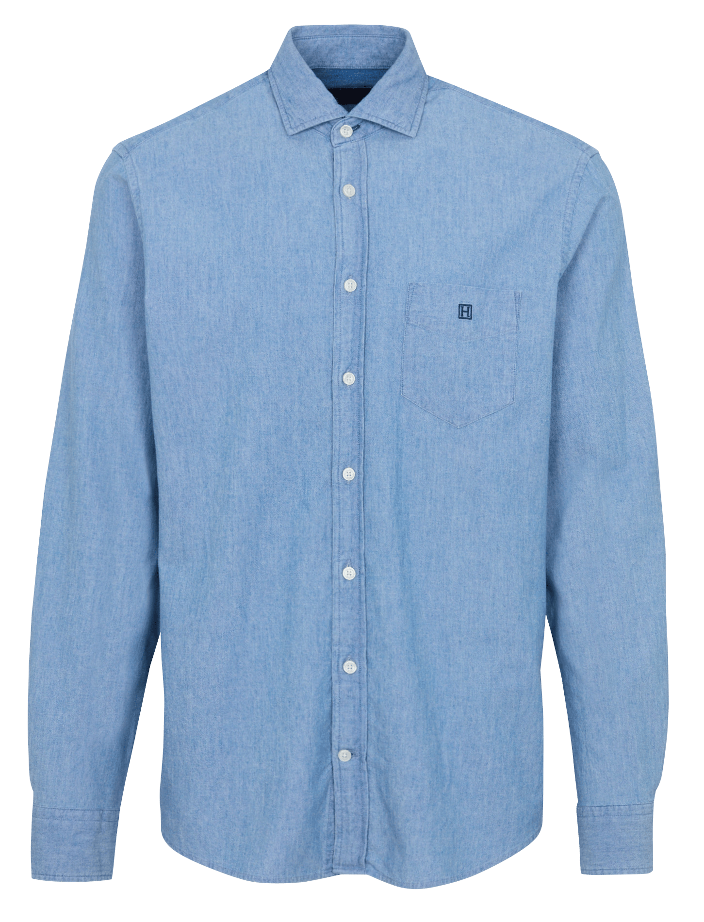 Bluse mit klassischem Kragen HACKETT Blau