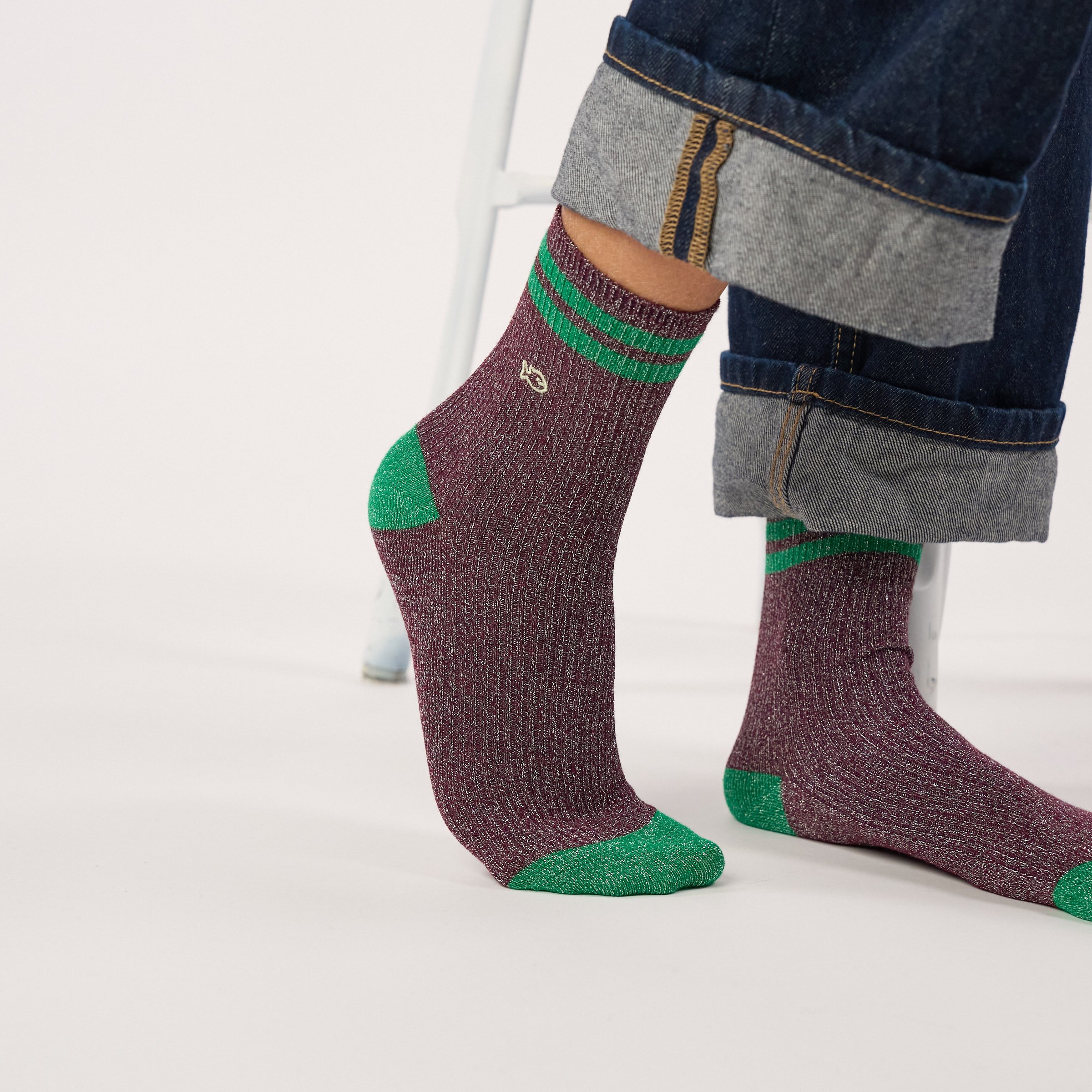 Combed Cotton Vintage Socks | Purple BILLYBELT Women