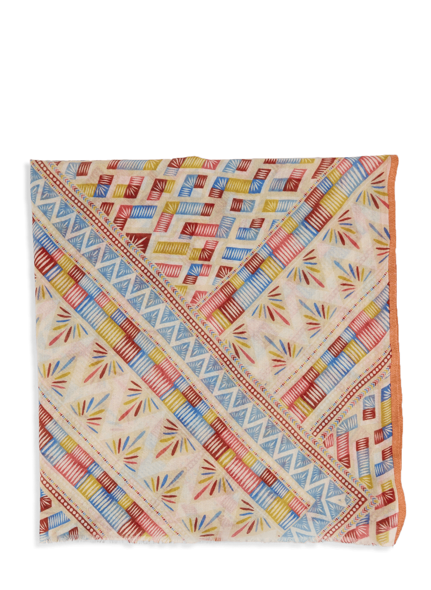 Wool-blend scarf AU PRINTEMPS PARIS Multicolored