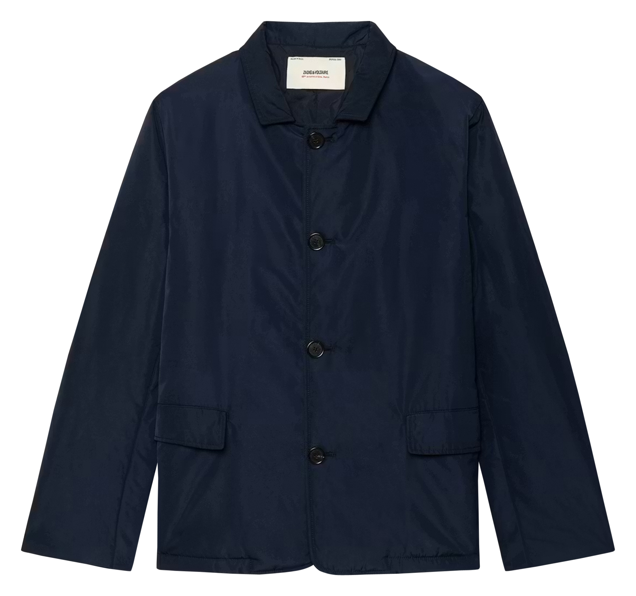 Solid Buttoned Straight Jacket ZADIG&VOLTAIRE Blue