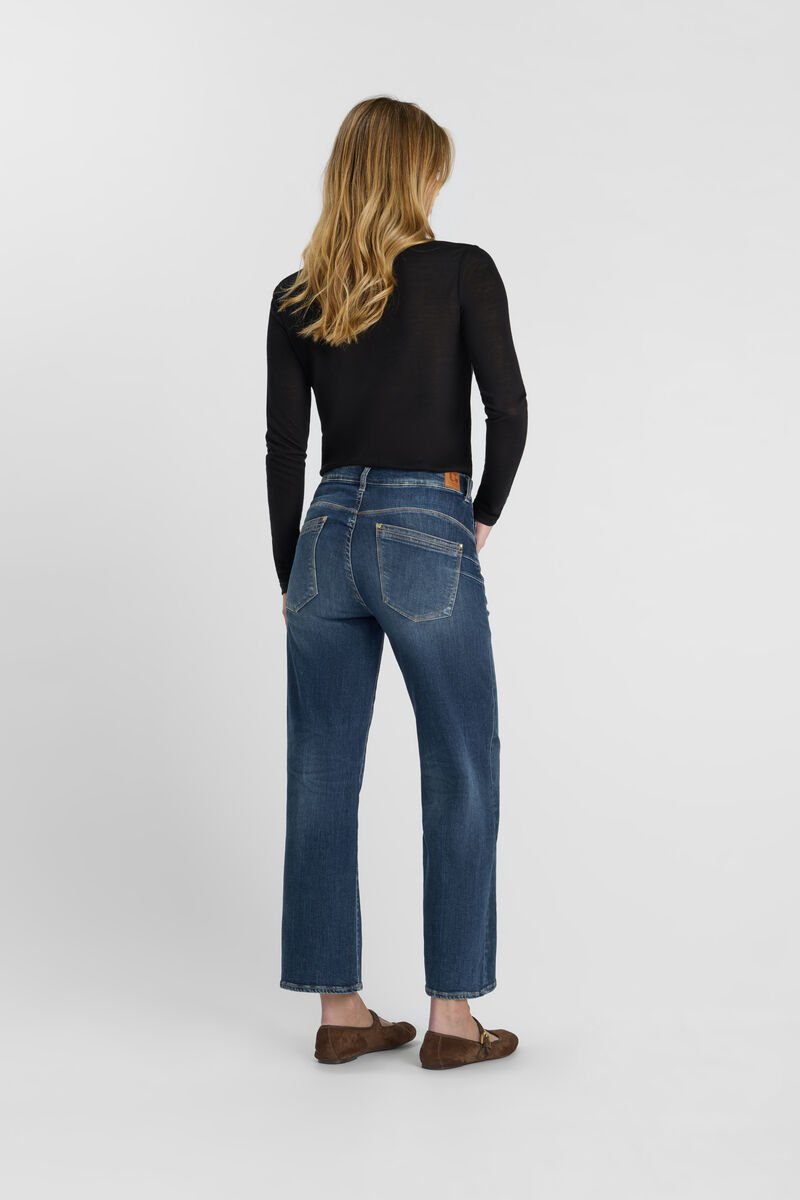 Loose jeans, wide-leg, 7/8 length LE TEMPS DES CERISES Blue