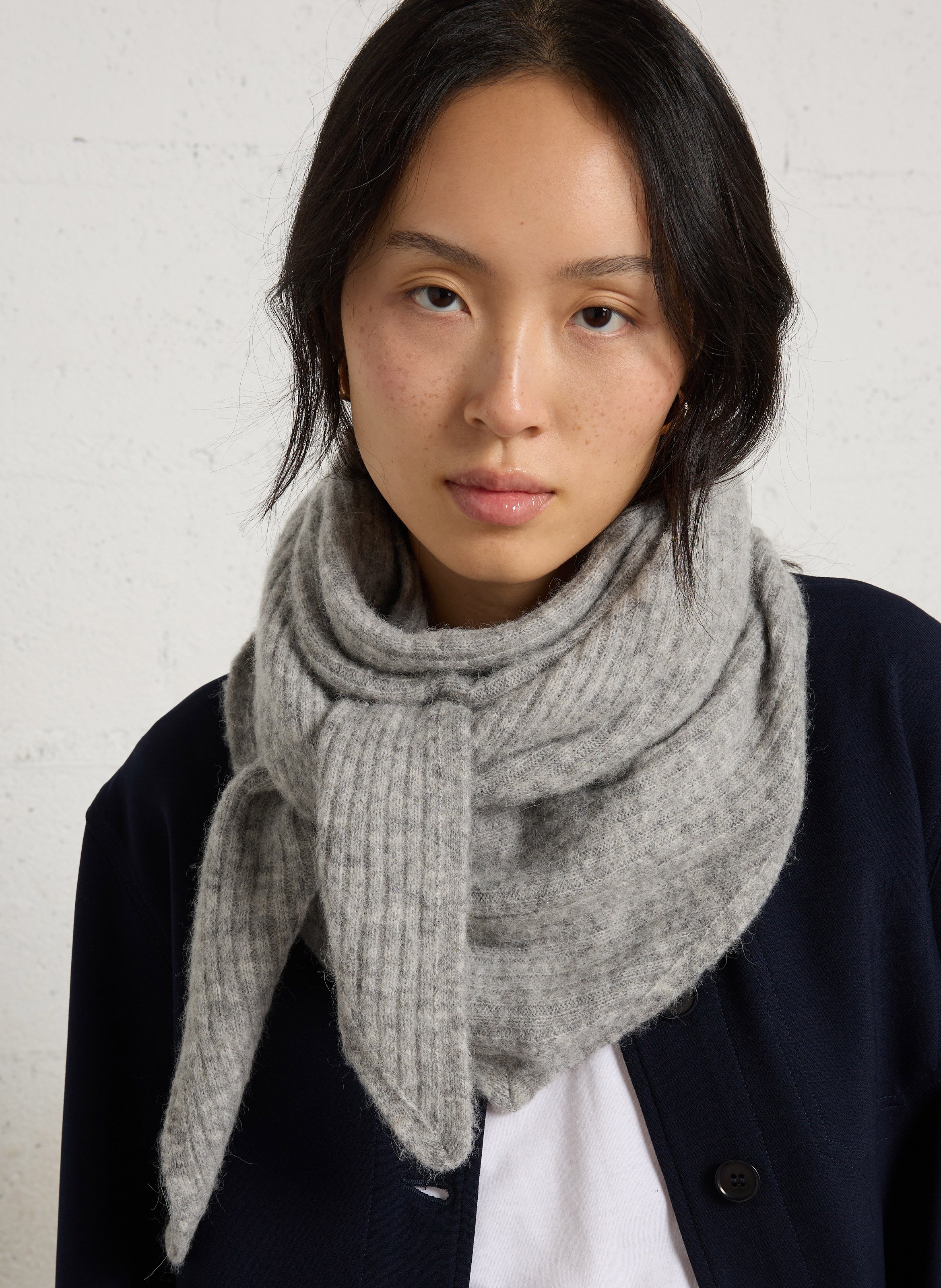 Triangle wool-blend scarf DES PETITS HAUTS