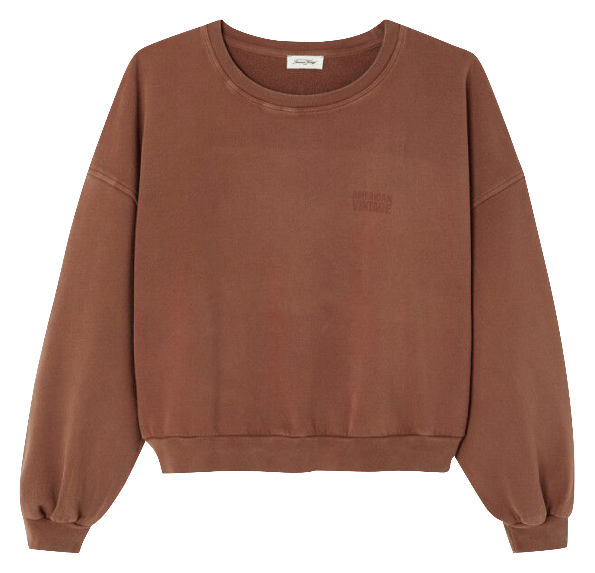 Weites Rundhals-Sweatshirt aus Baumwolle AMERICAN VINTAGE