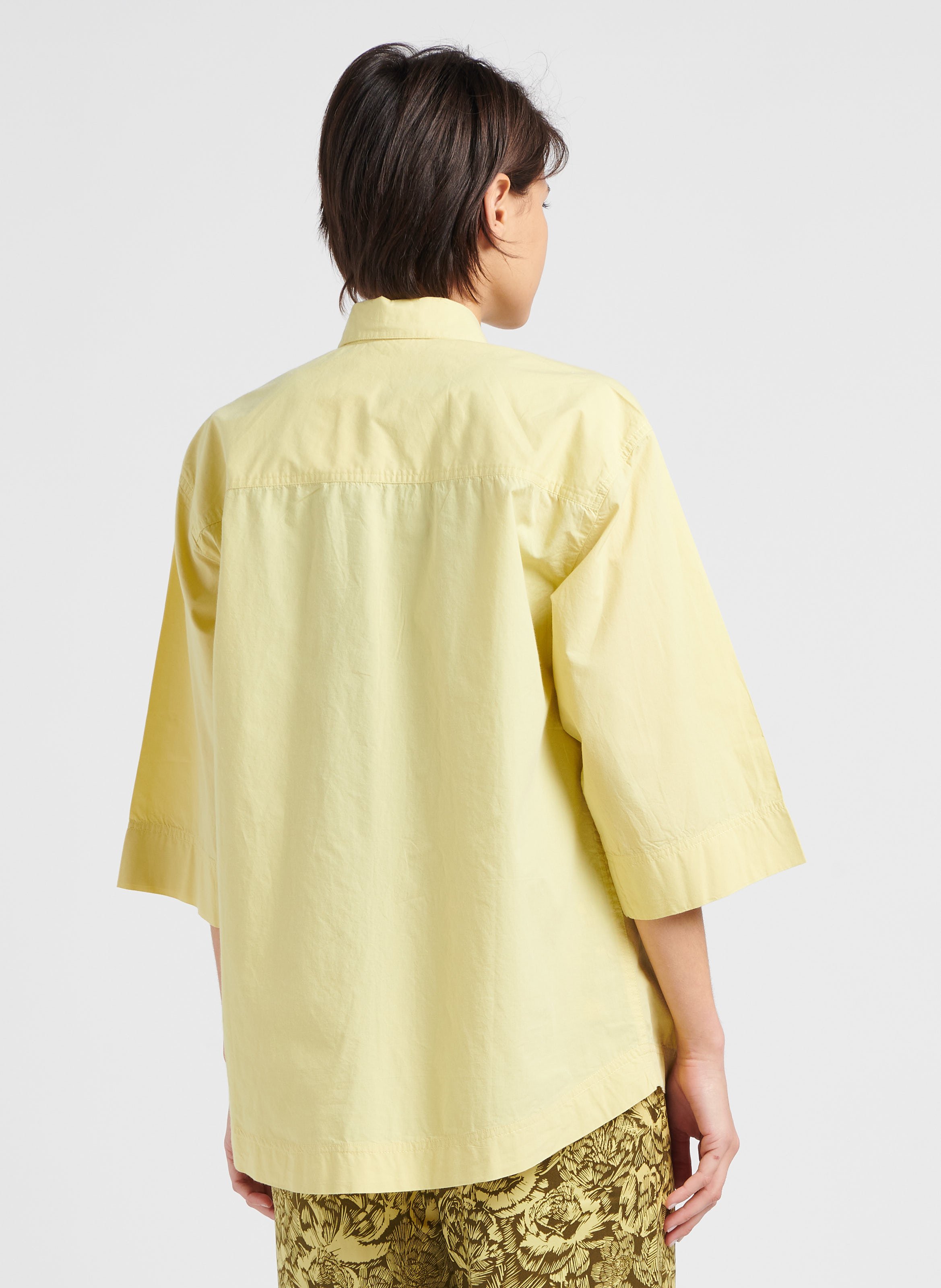 Chemise col classique en coton MOSS COPENHAGEN Jaune