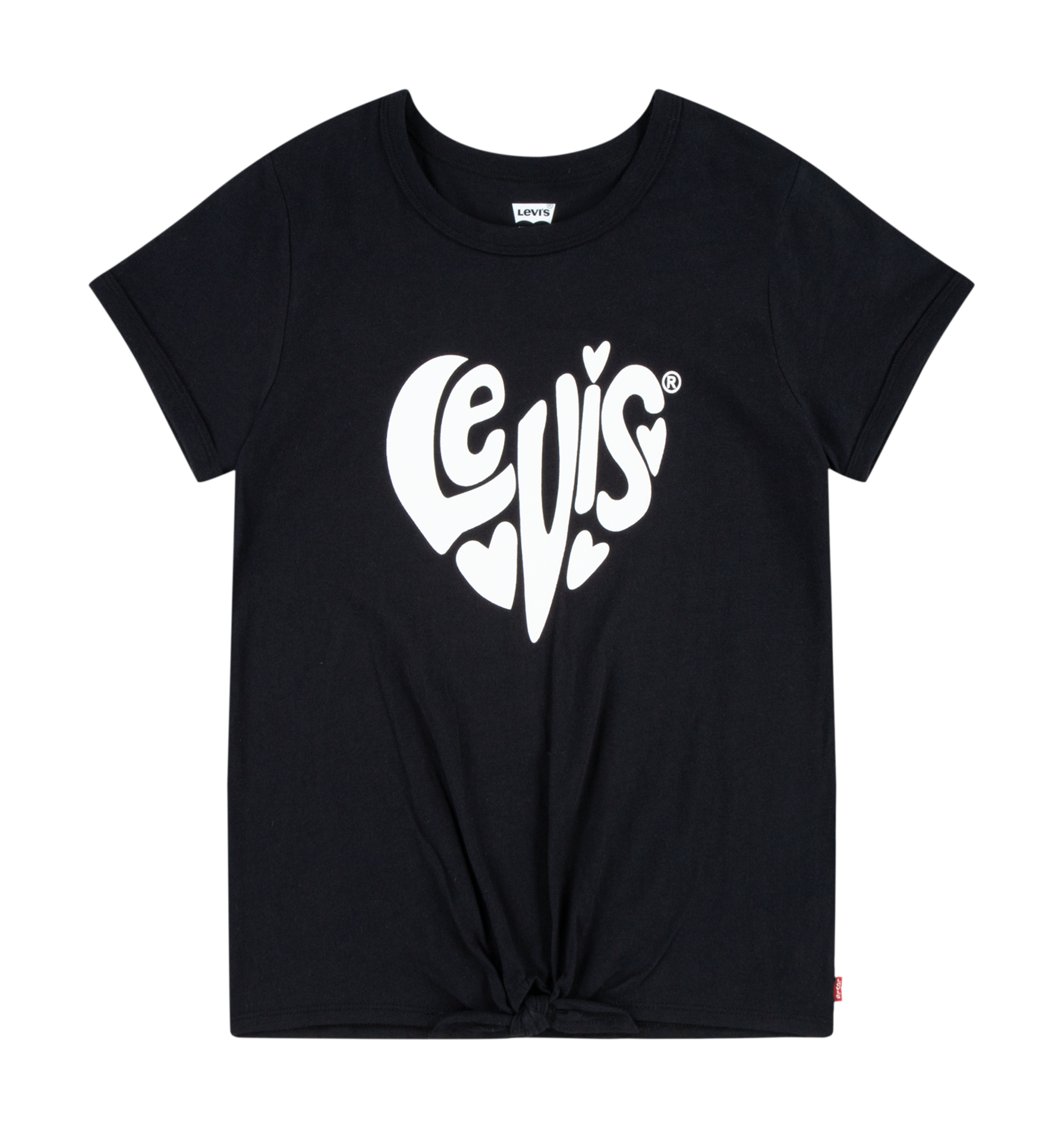 Tee-shirt sérigraphié en coton mélangé LEVI'S KIDS Noir