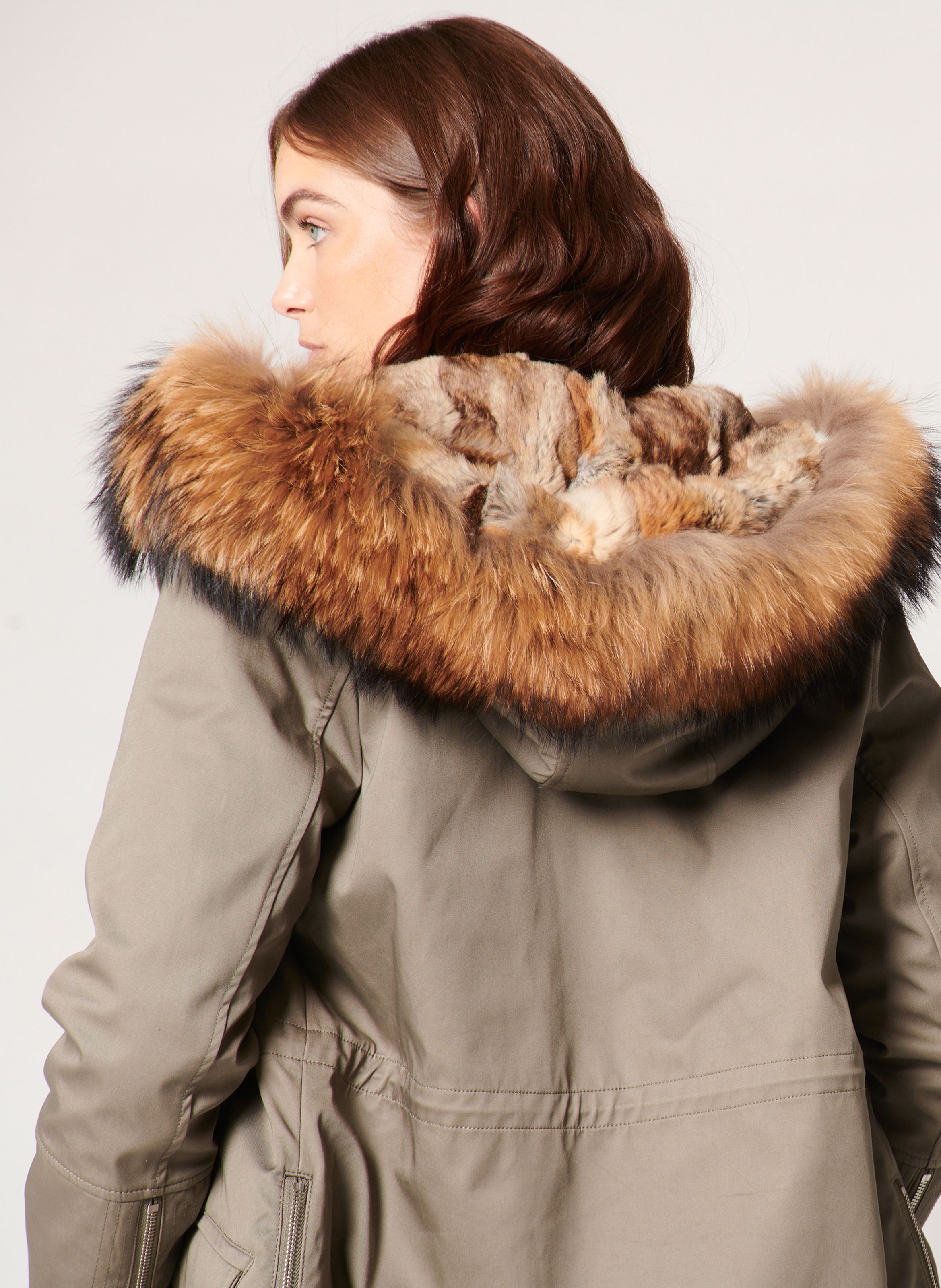 Parka femme fourrure outlet veritable