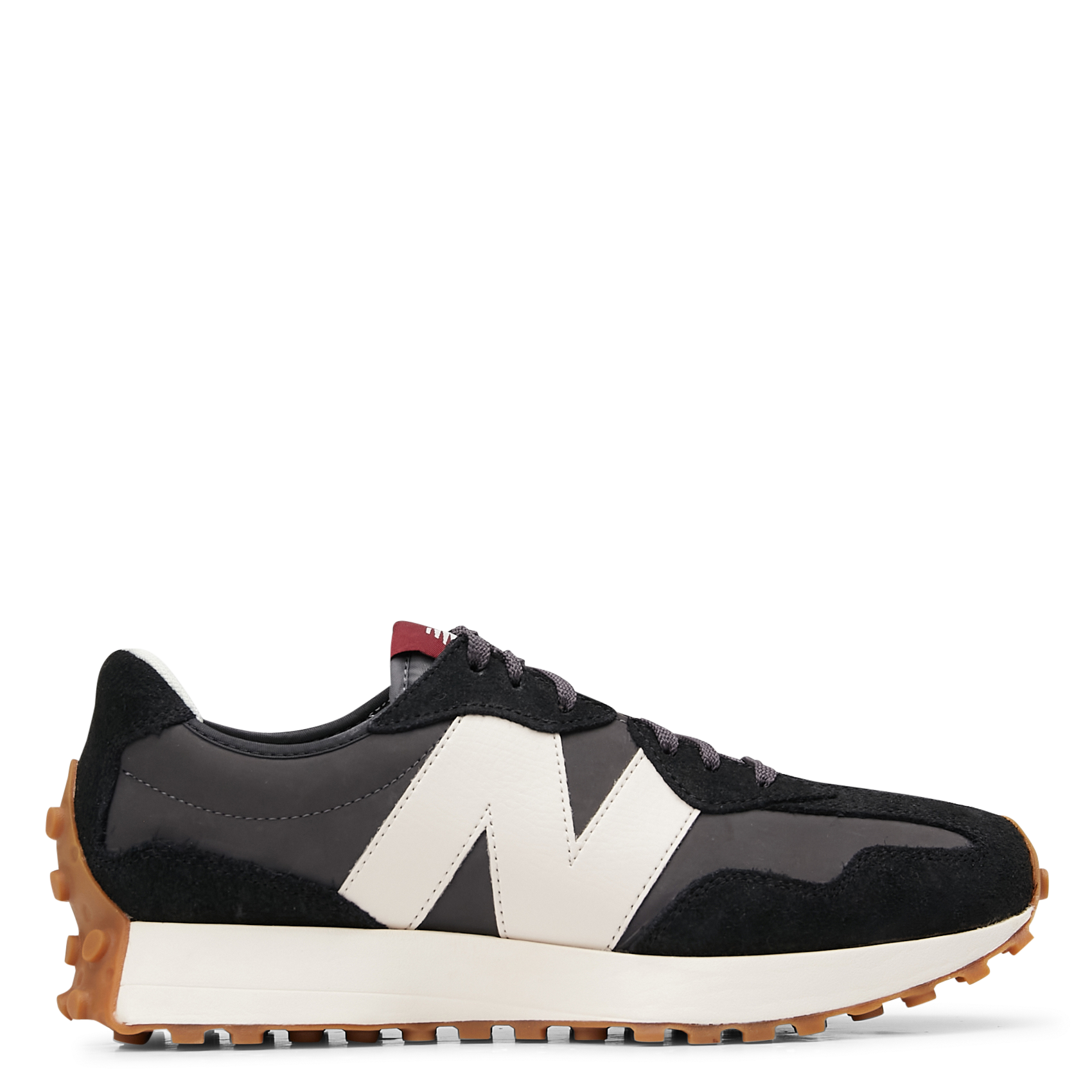 Low-top bi-material trainers NEW BALANCE Black
