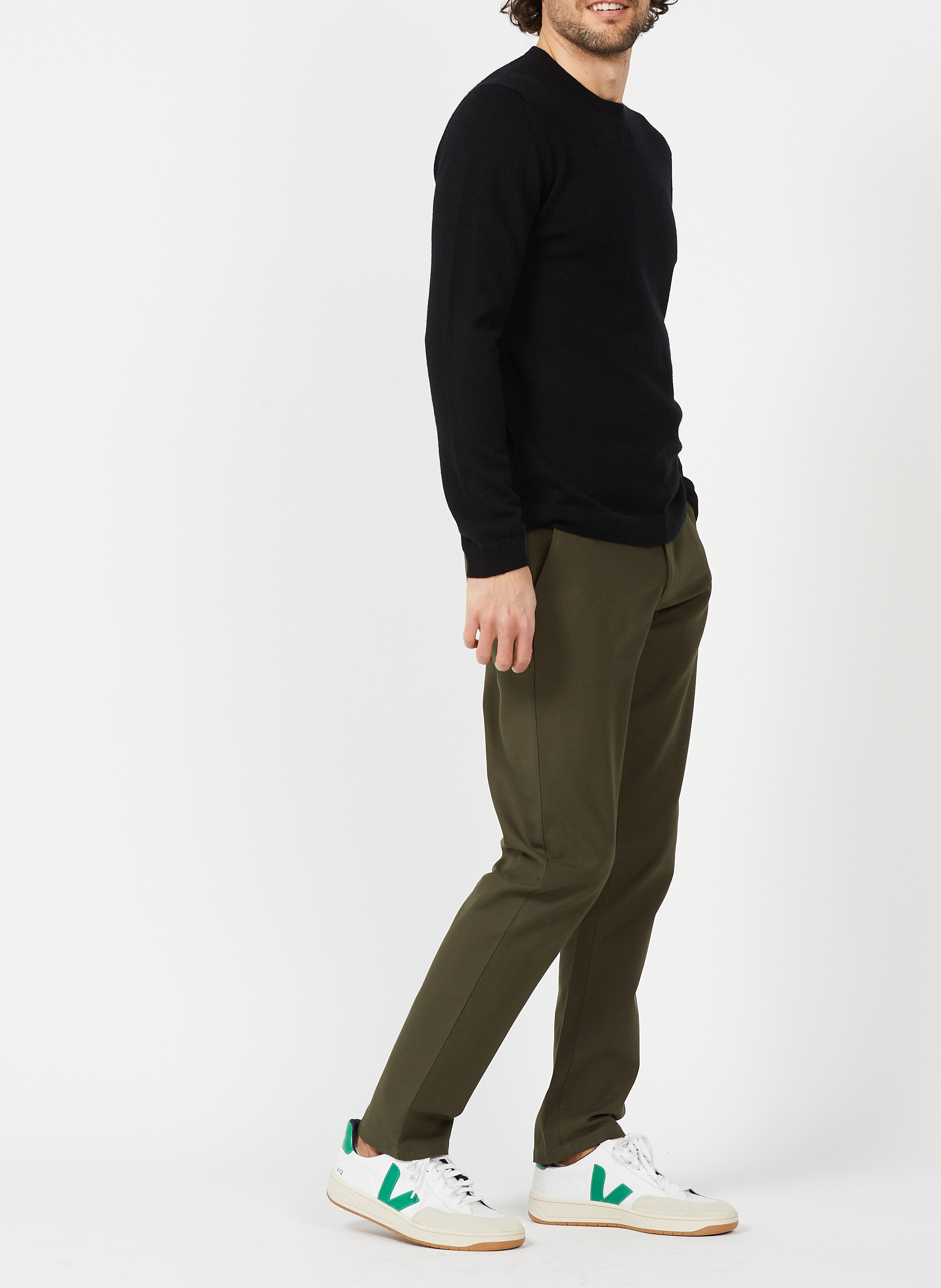 Round-neck cashmere sweater AU PRINTEMPS PARIS Black