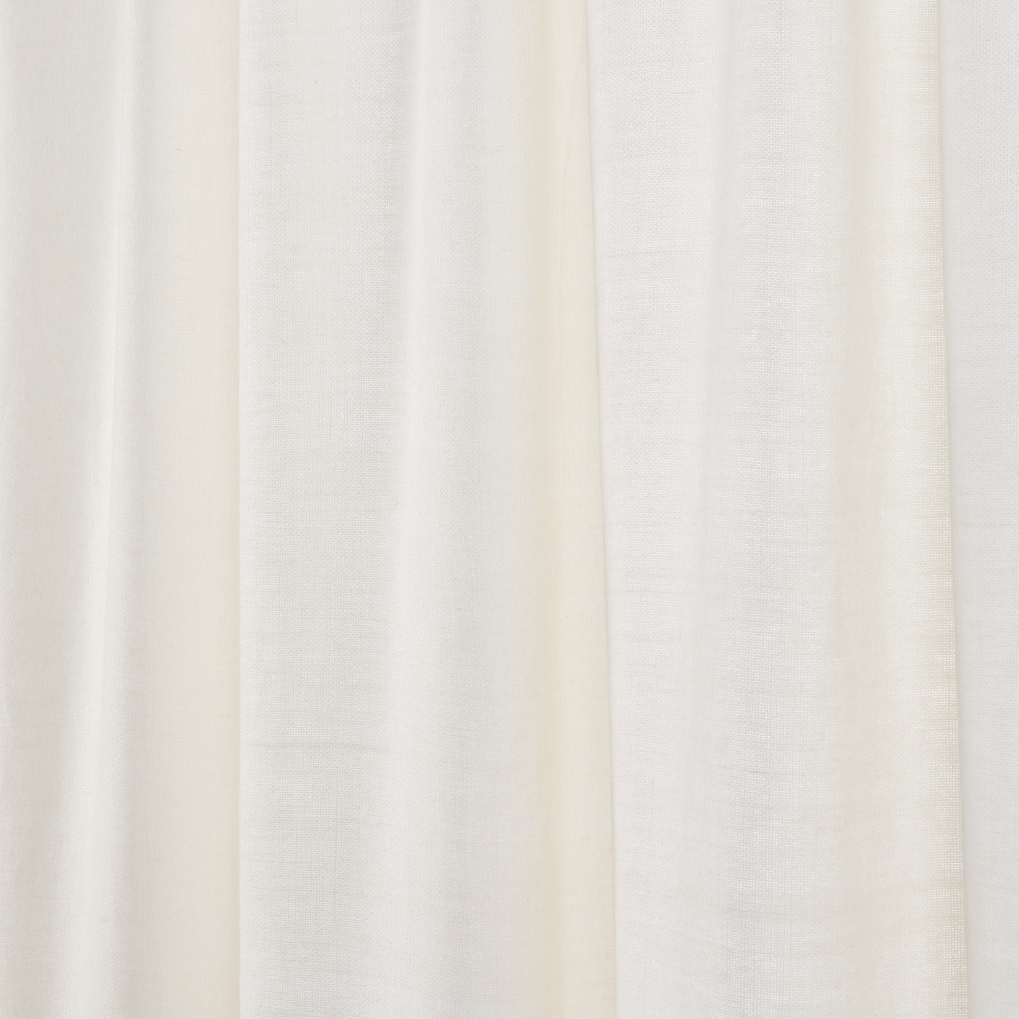 AUBIN - Linen curtain with gathering tape MADURA White