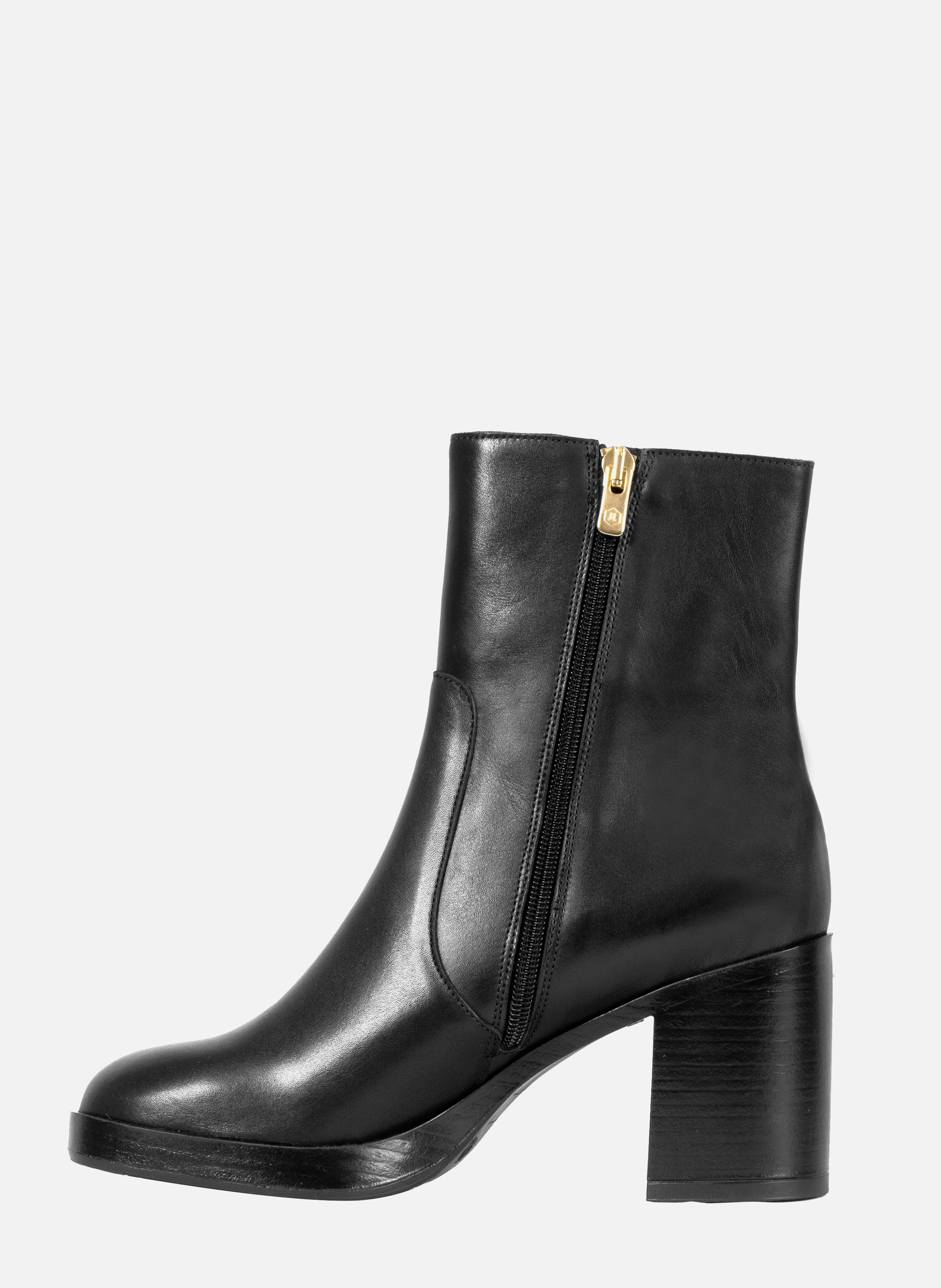 Platform leather ankle boots JULES & JENN Black