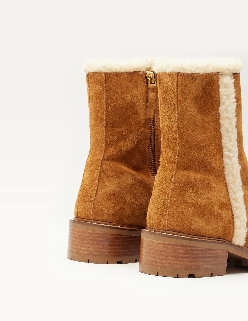 Suede fur-lined boots ODAJE EX. M.MOUSTACHE Brown