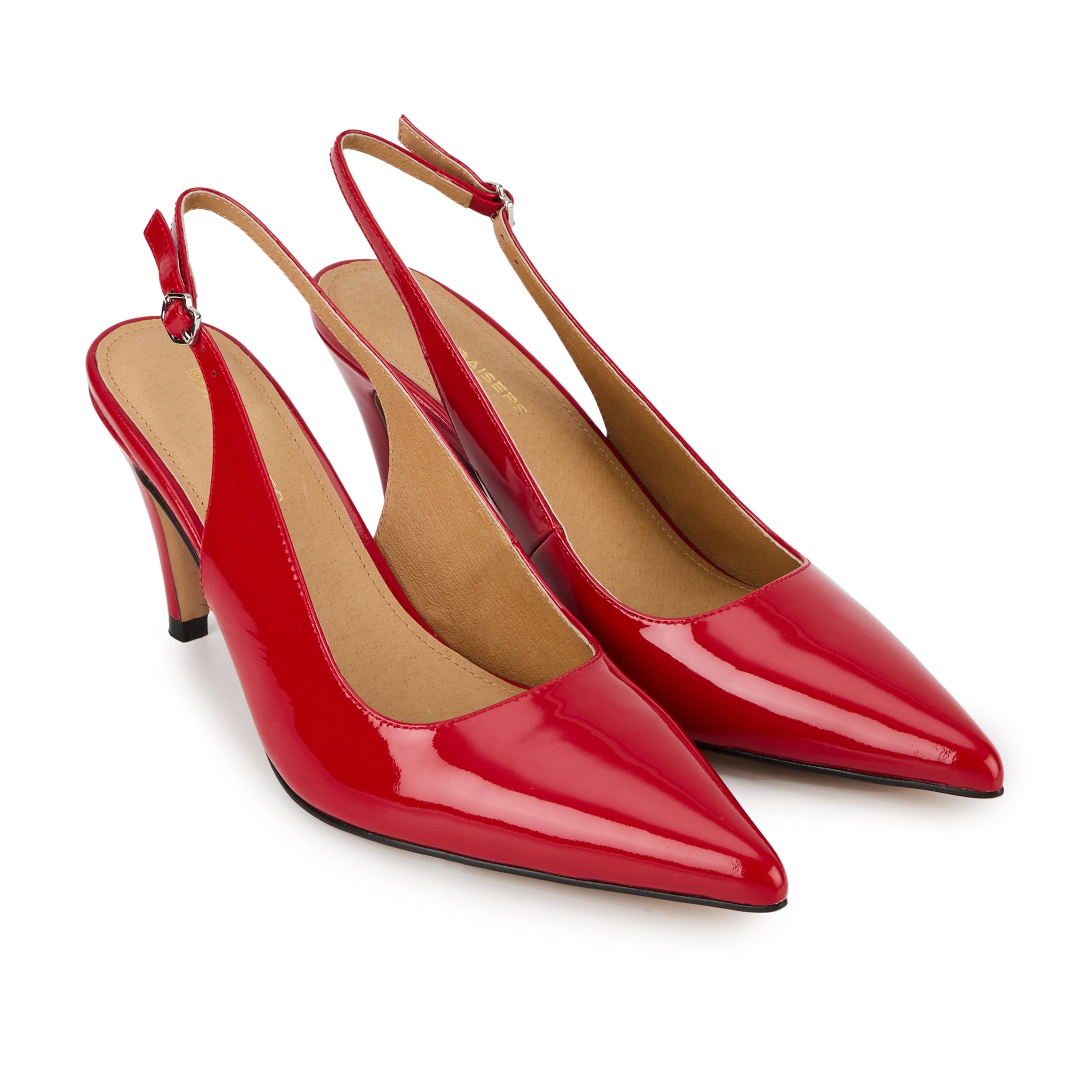 Beyou suede high heels  BONS BAISERS PARIS Red