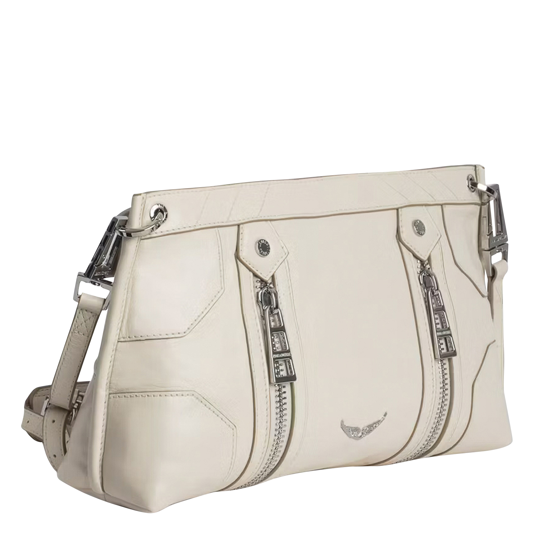 Patent leather shoulder bag ZADIG&VOLTAIRE White