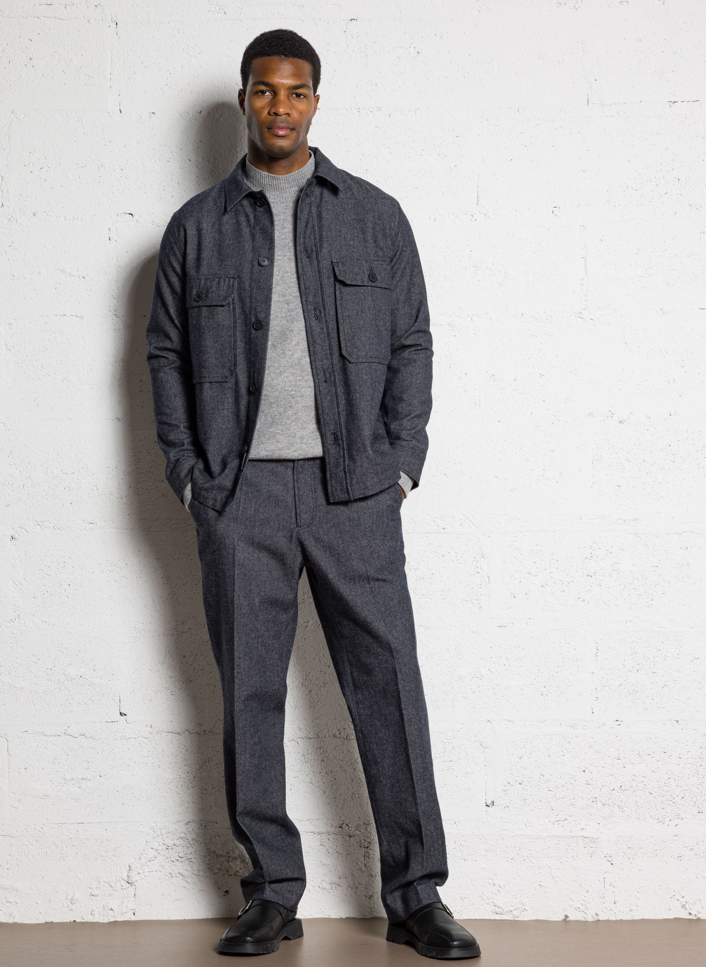 Straight leg knit jeans IKKS Blue