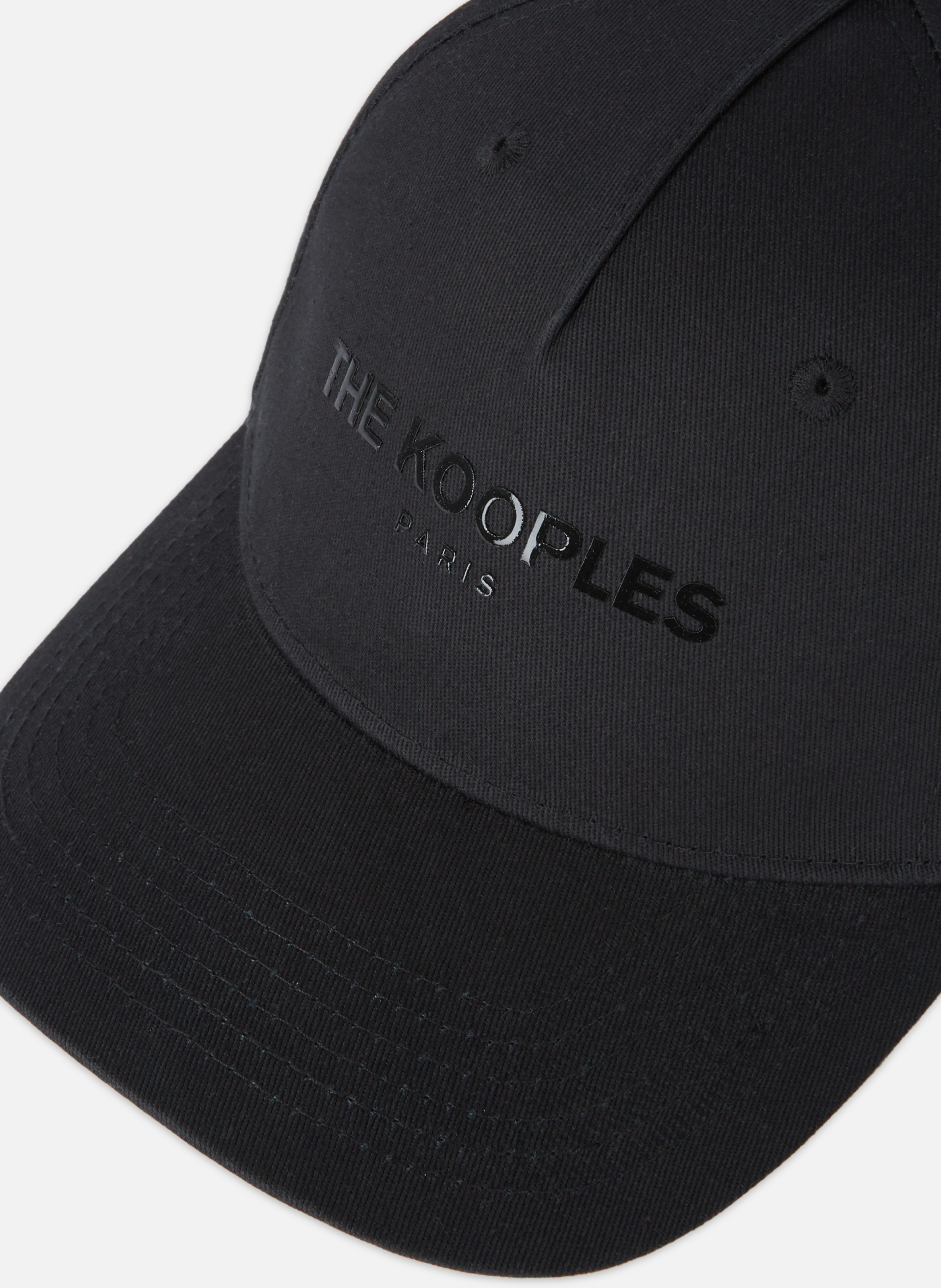 Cotton cap with tone-on-tone logo THE KOOPLES Black