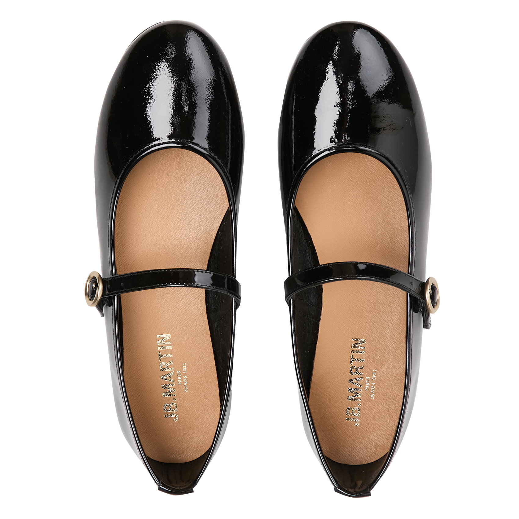 Jane patent leather ballet pumps JB MARTIN Black