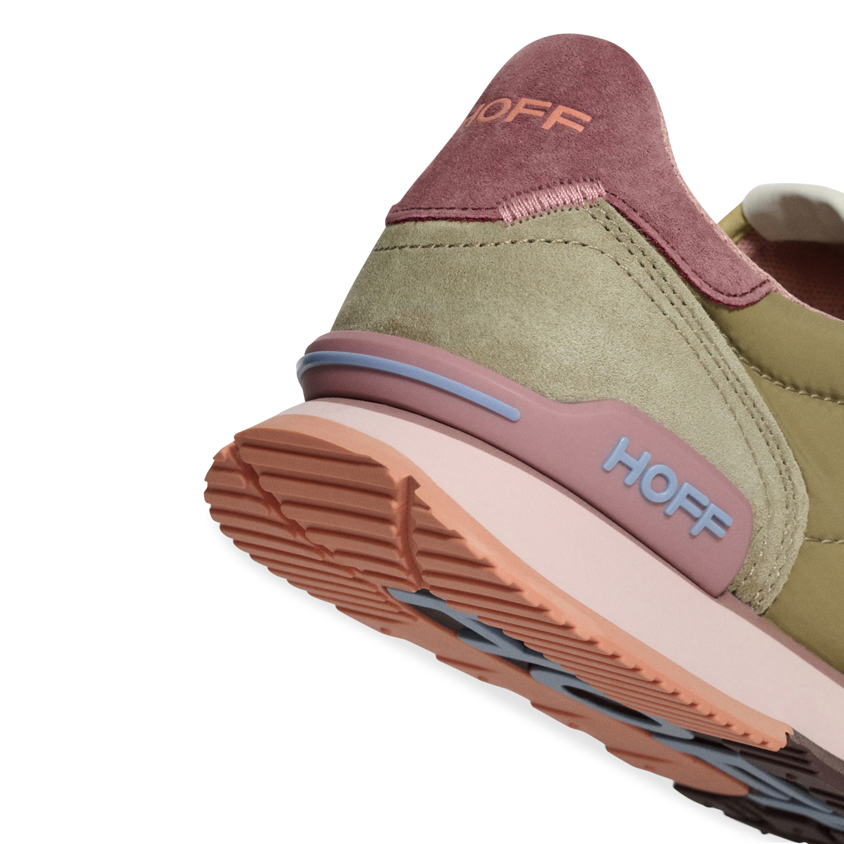 Lage sneakers van twee materialen HOFF Kaki