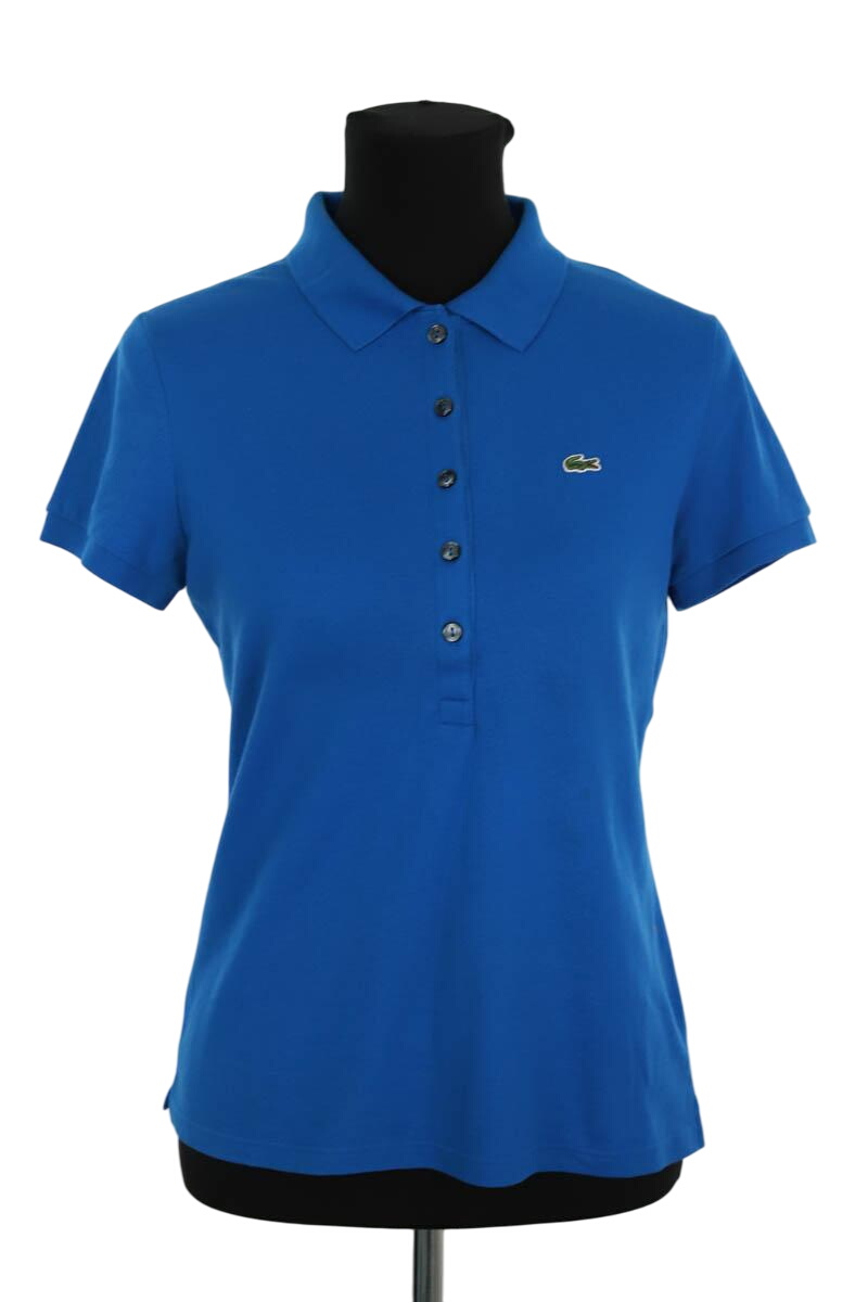 Cotton polo shirt LACOSTE - SECONDE MAIN Blue
