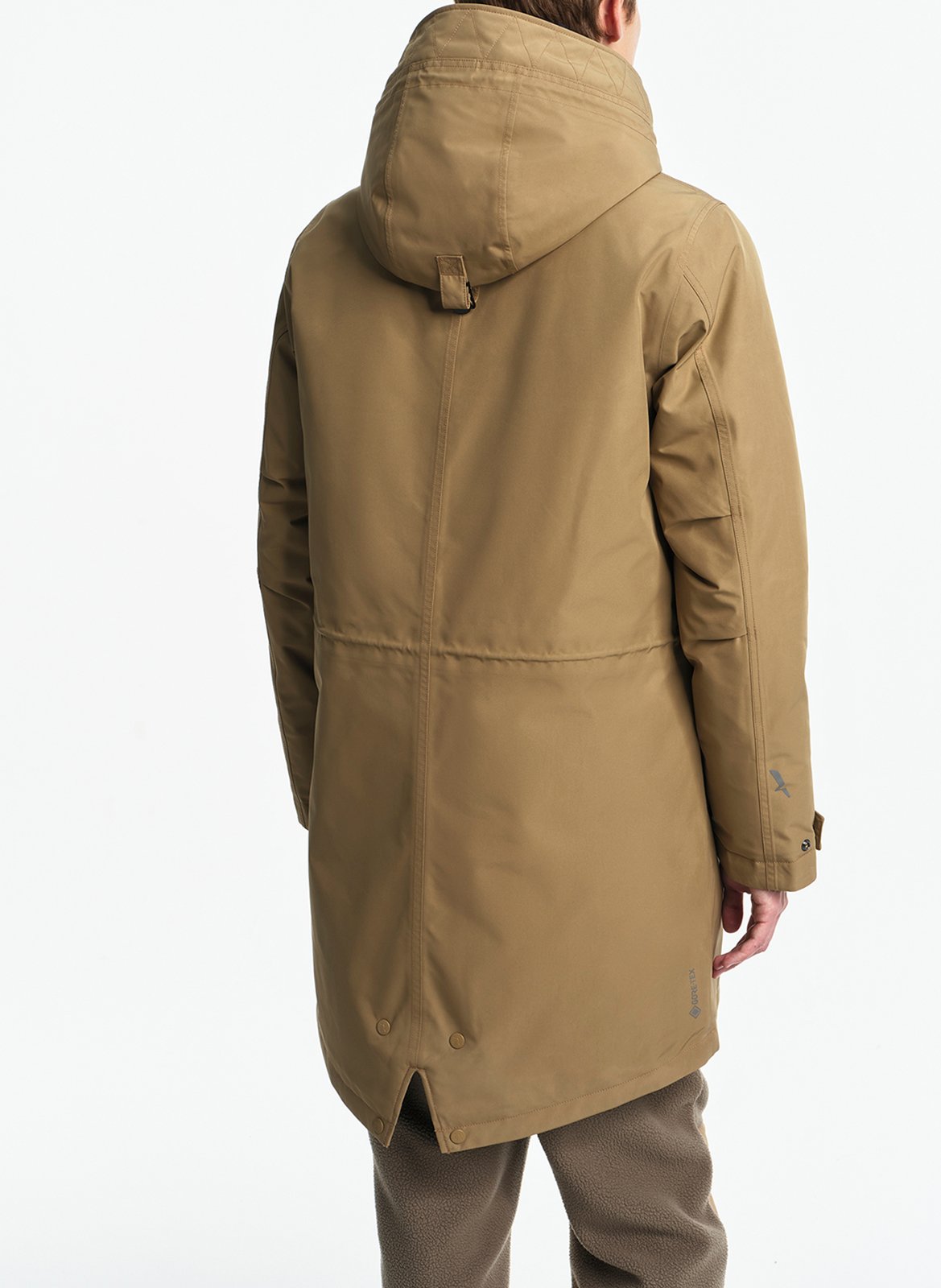 Parka droite mi-longue à capuche AIGLE Marron