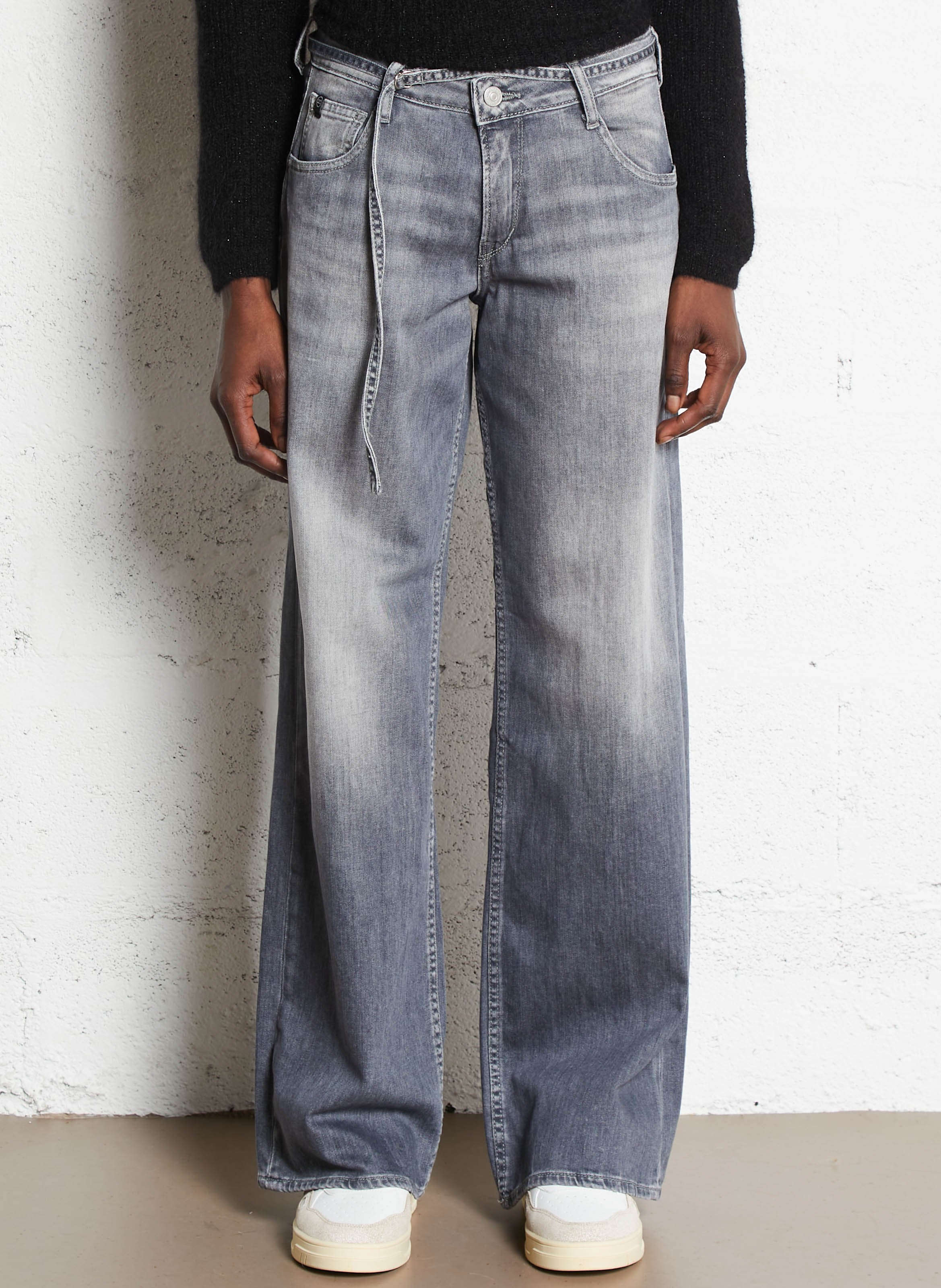 Jean droite LE TEMPS DES CERISES Gris