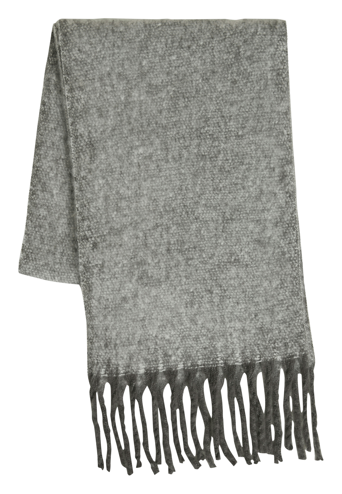 Einfarbiger Schal mit Fransen VILA Grau