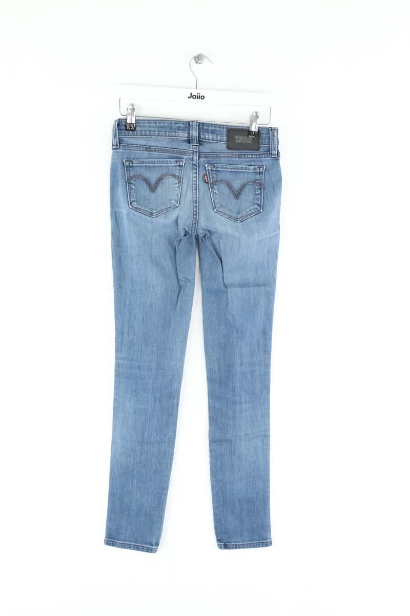 Cotton skinny jeans LEVI'S - Seconde main Blue