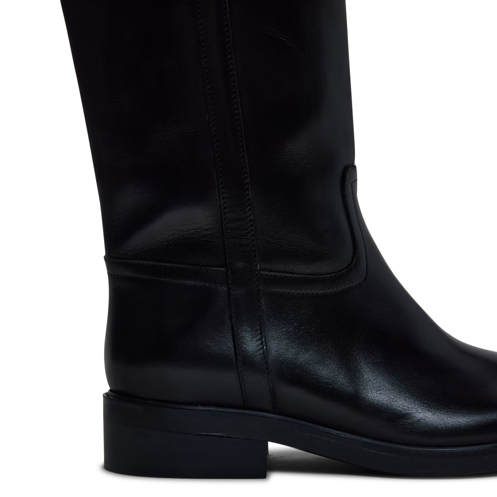 Leather riding boots JONAK Black