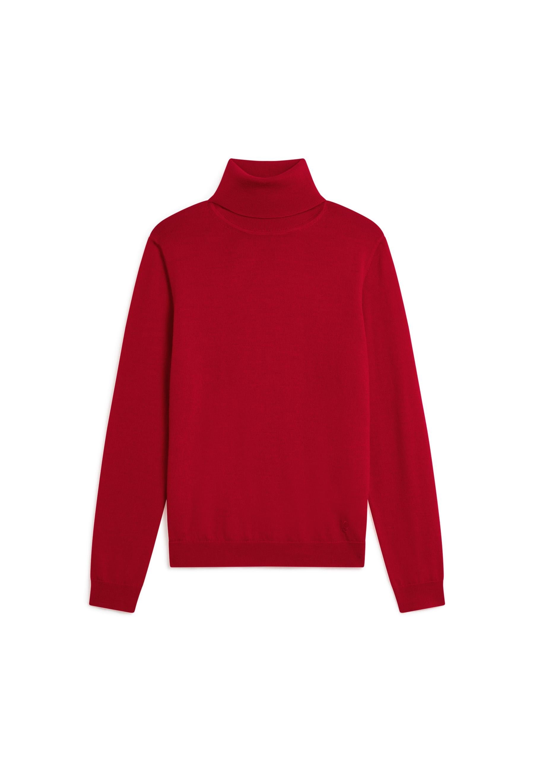 Merino wool roll-neck sweater RODIER Red