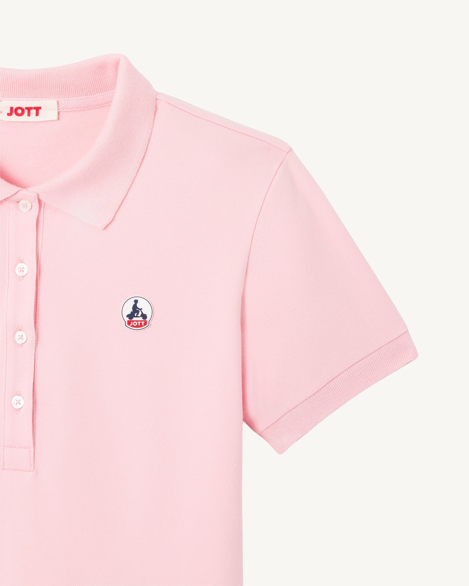 Organic cotton polo JOTT Pink