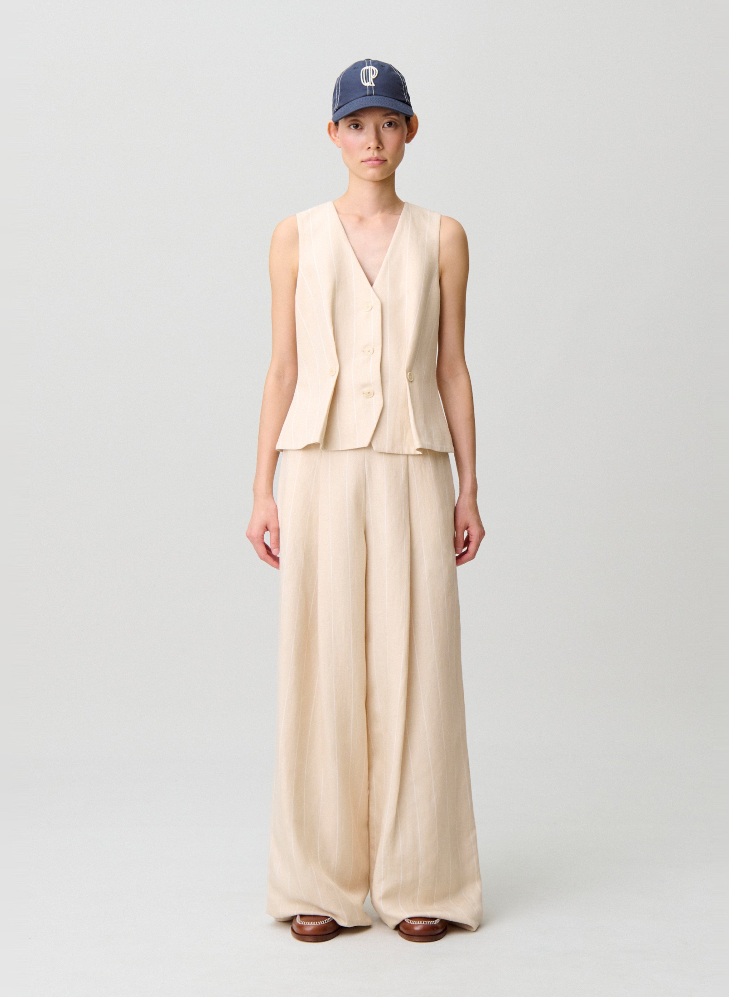 Veste col V  CLAUDIE PIERLOT Beige