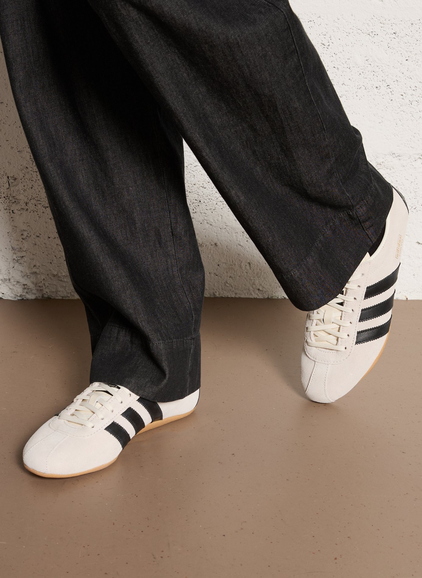 Suede leather low-top sneakers ADIDAS White