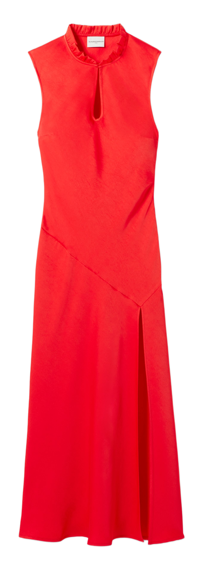 Robe midi évasée fluide CLAUDIE PIERLOT Orange