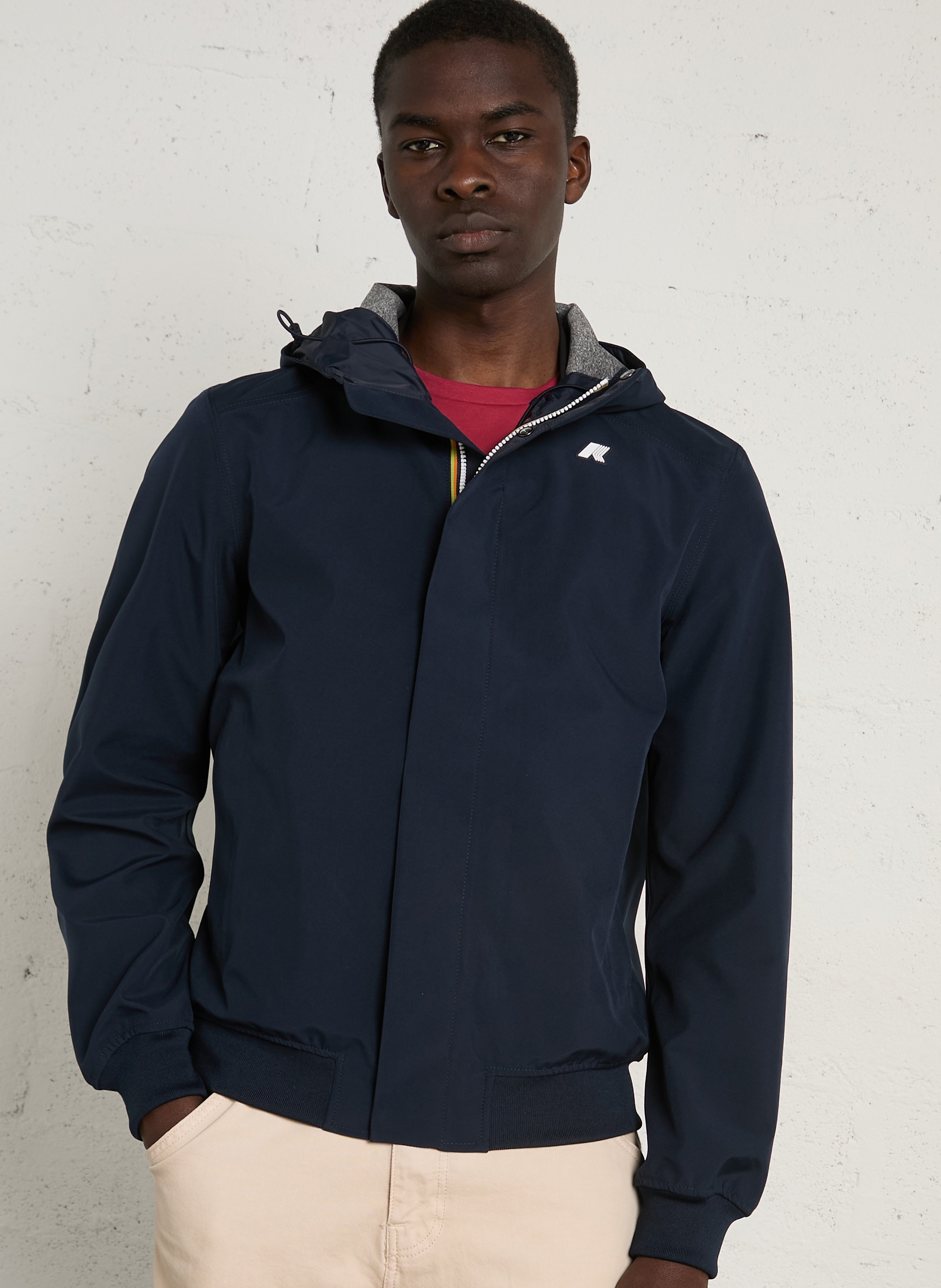 Imperméable droit col montant K-WAY Bleu