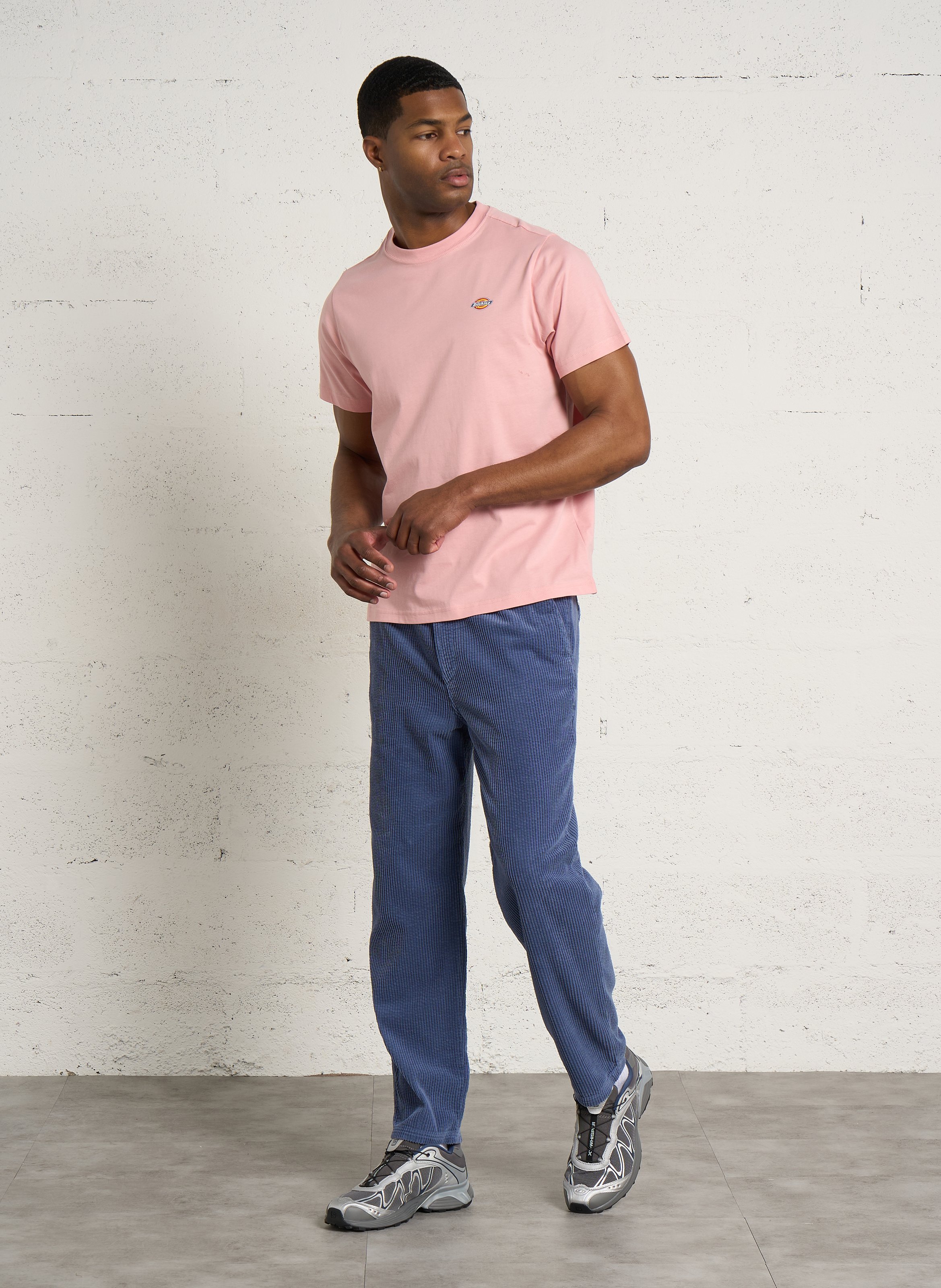 Ribbed cotton pants AMERICAN VINTAGE Blue