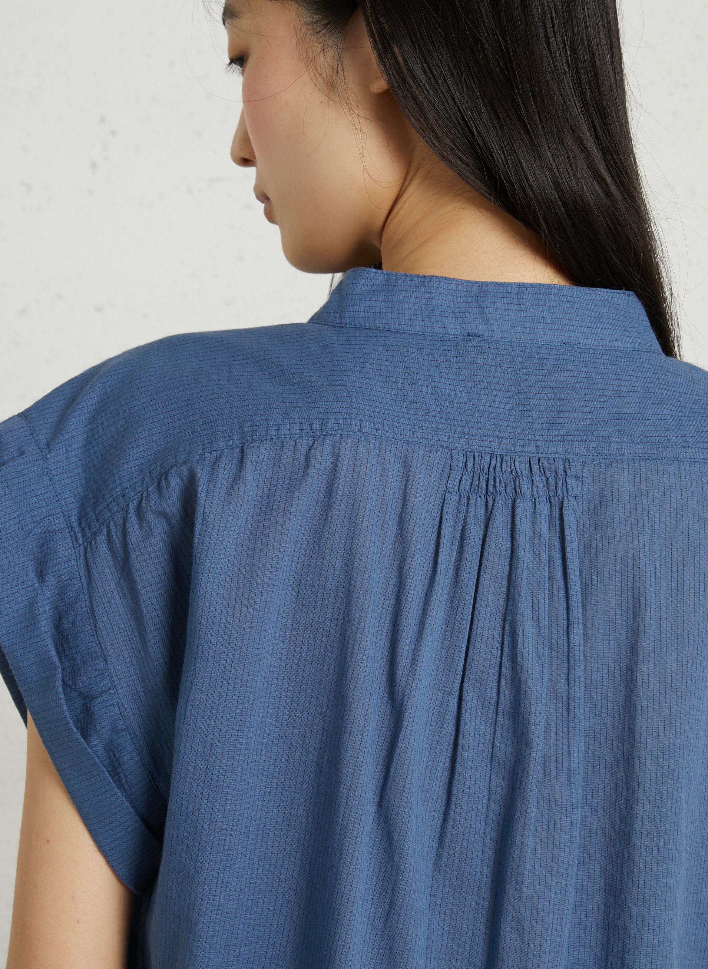 Round-neck striped shirt HOD PARIS Blue